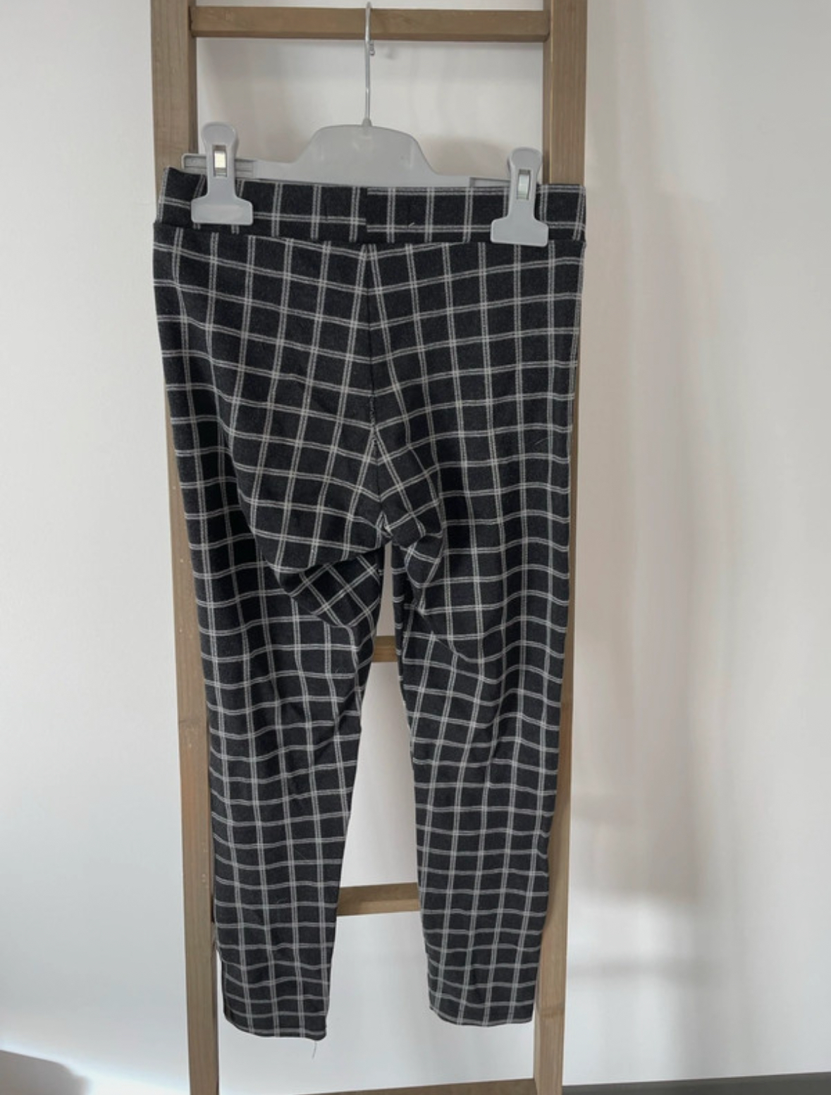 MBLA139 PANTALON A CARREAUX NOIR ET BLANC ZARA DOS
