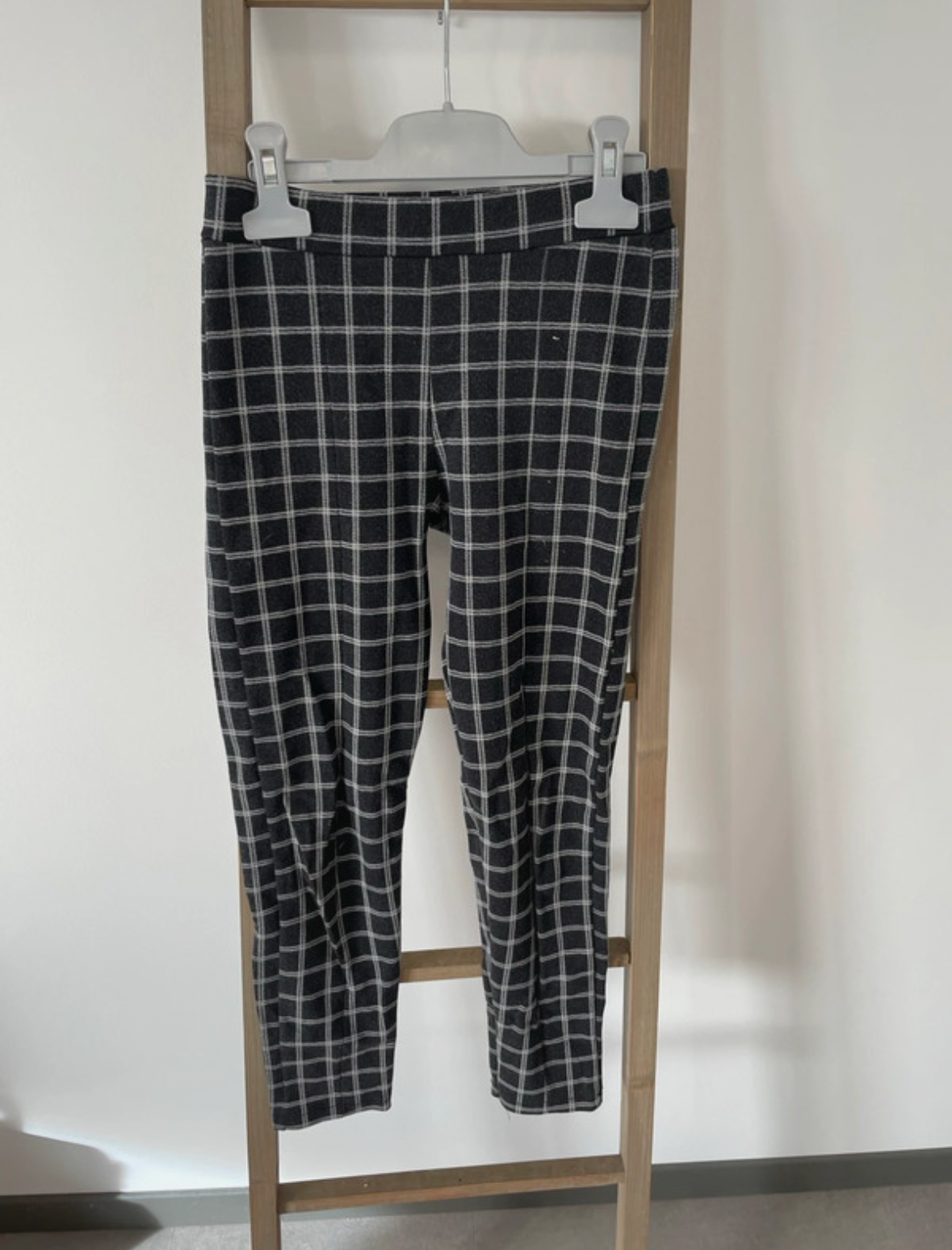 Pantalon à carreaux noir et blanc, Zara, 11/12ans
