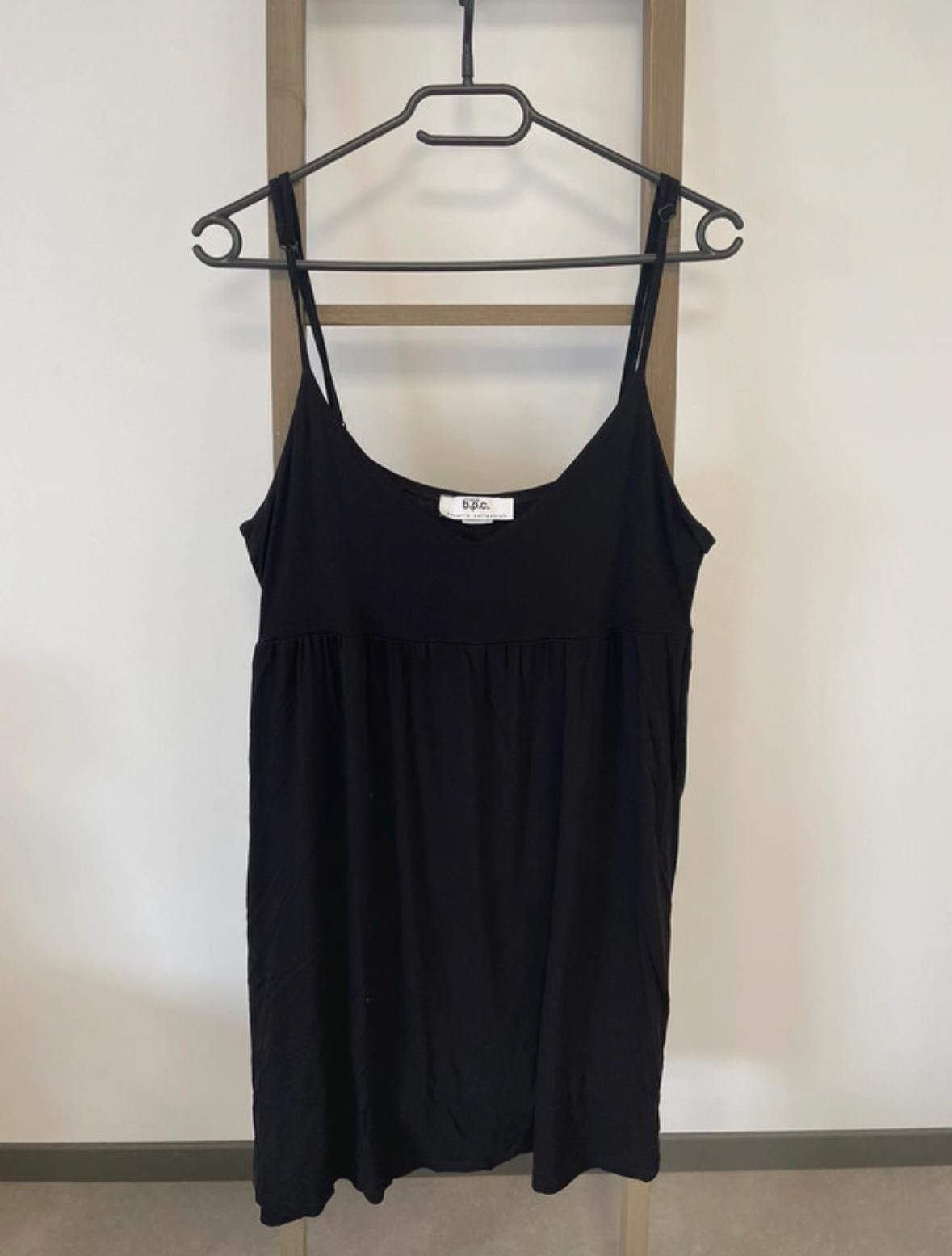 Robe noire à fines bretelles, Bon Prix, 40/42