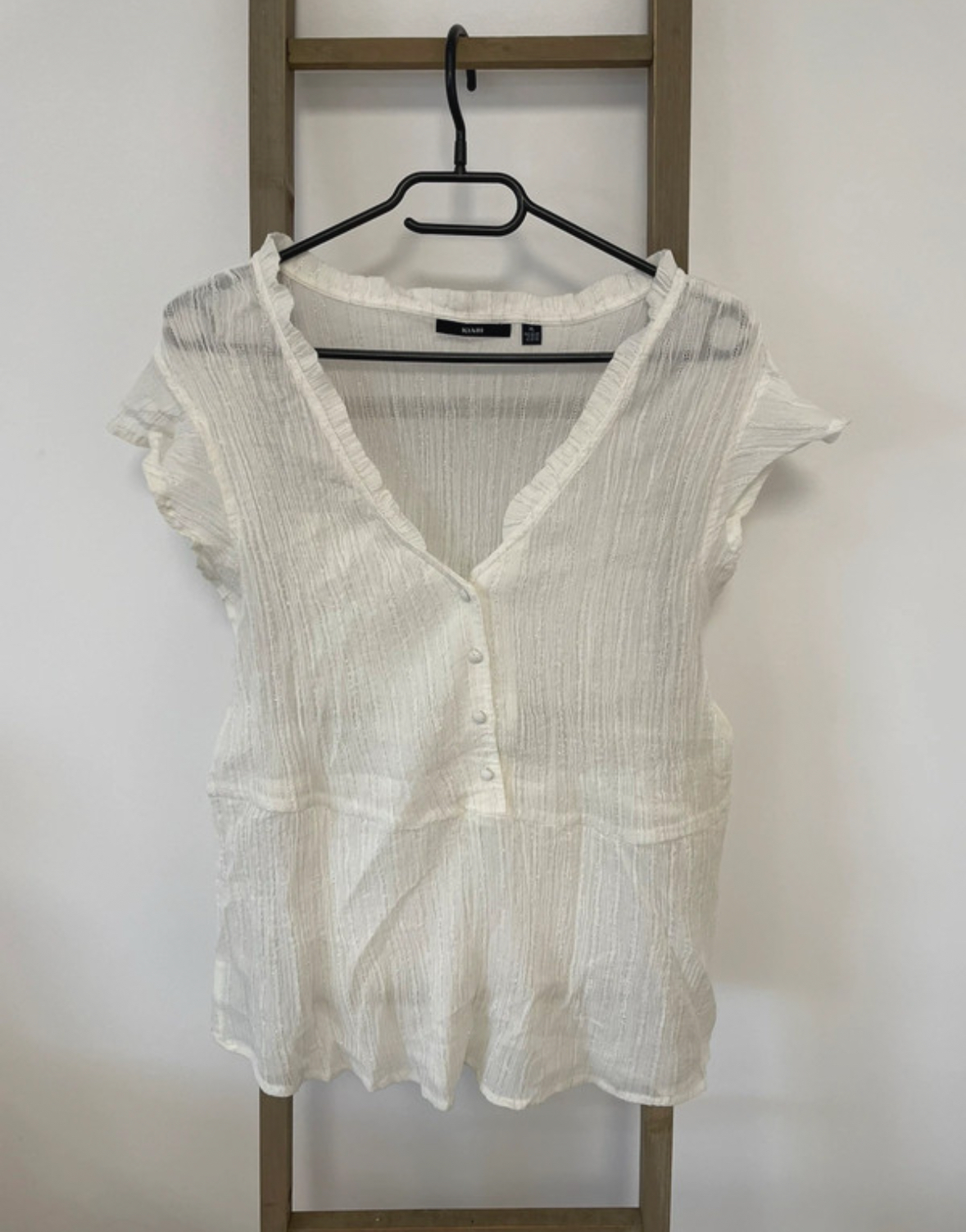 Top en mousseline blanc, Kiabi, XL