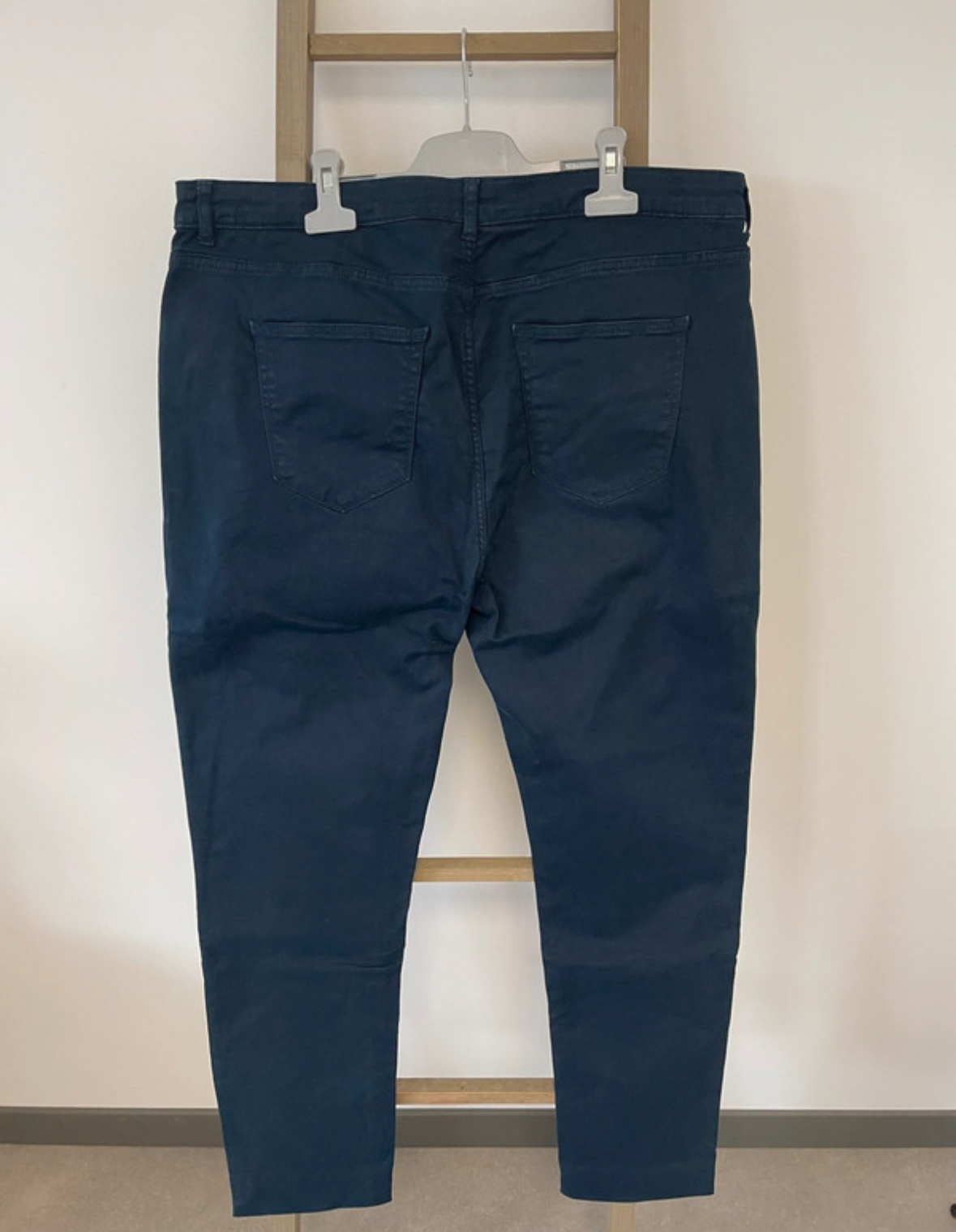 SDET149 PANTALON BLEU MARINE KIABI 46 DOS