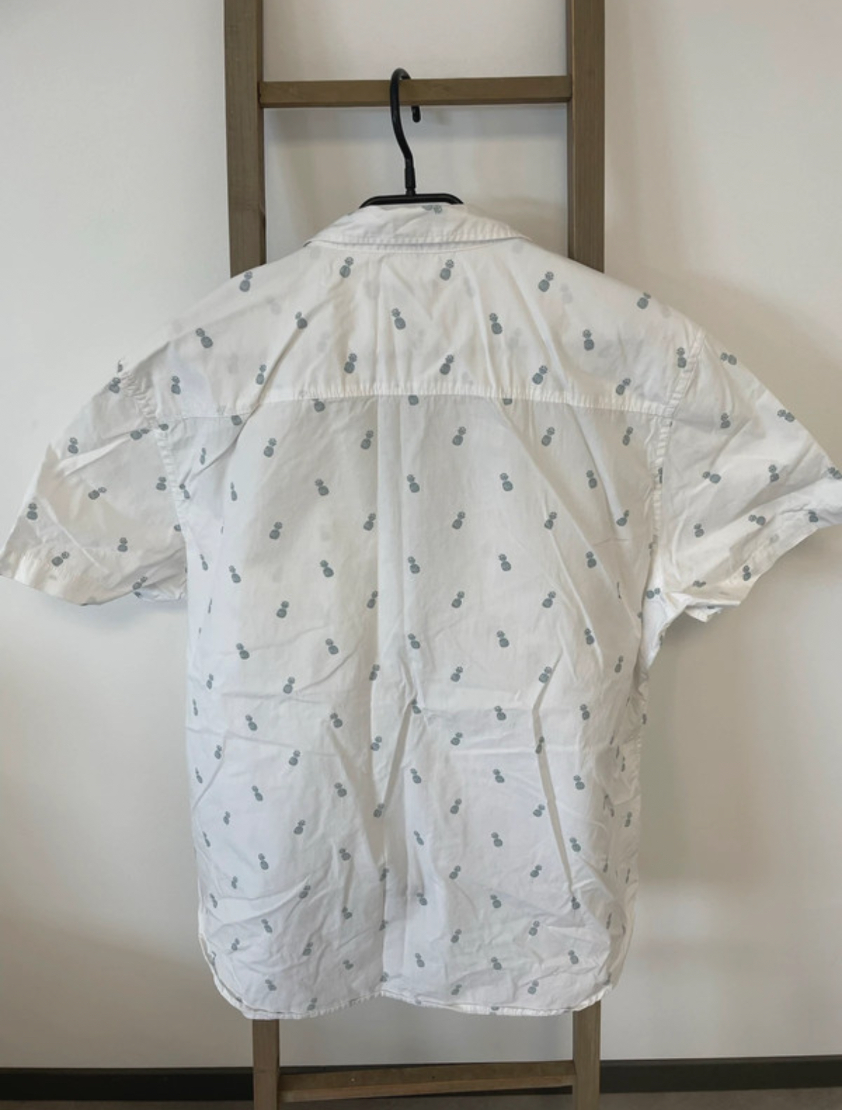 SDET171 CHEMISE BLANCHE ANANAS HOMME KIABI XXL DOS