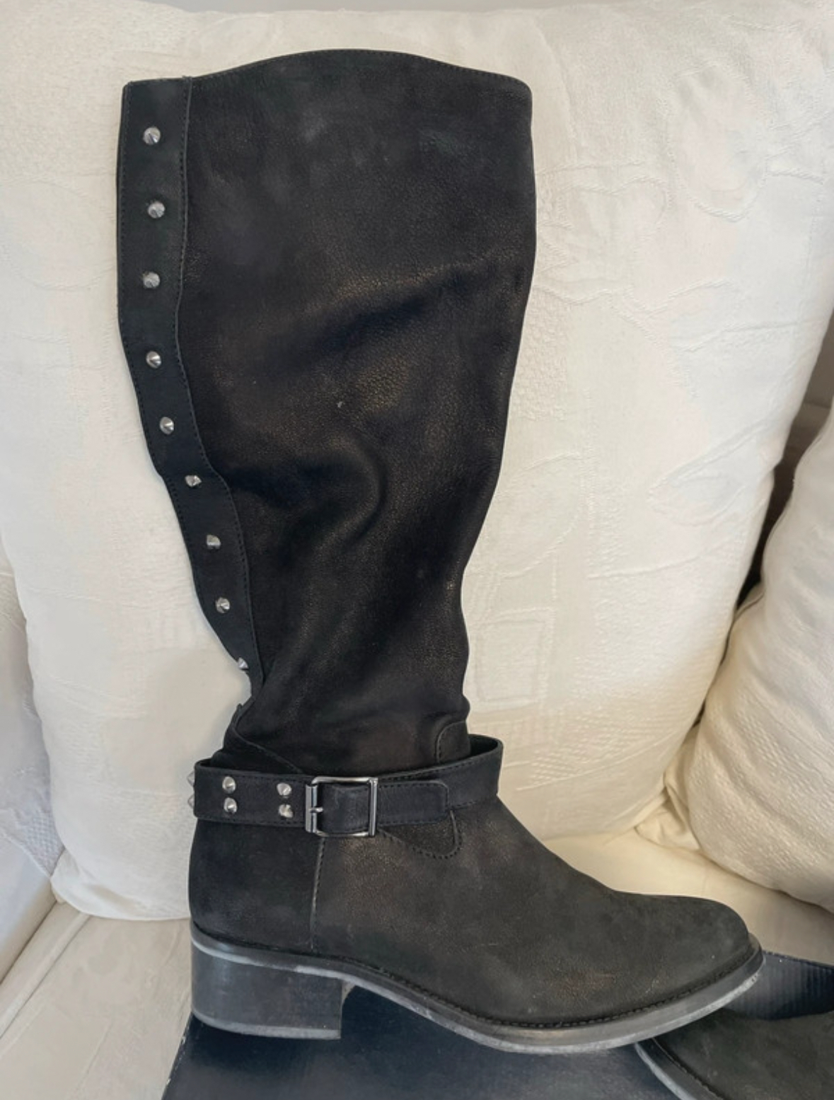 SDET177 BOTTES HAUTES NOIRES REQINS 41 COTE