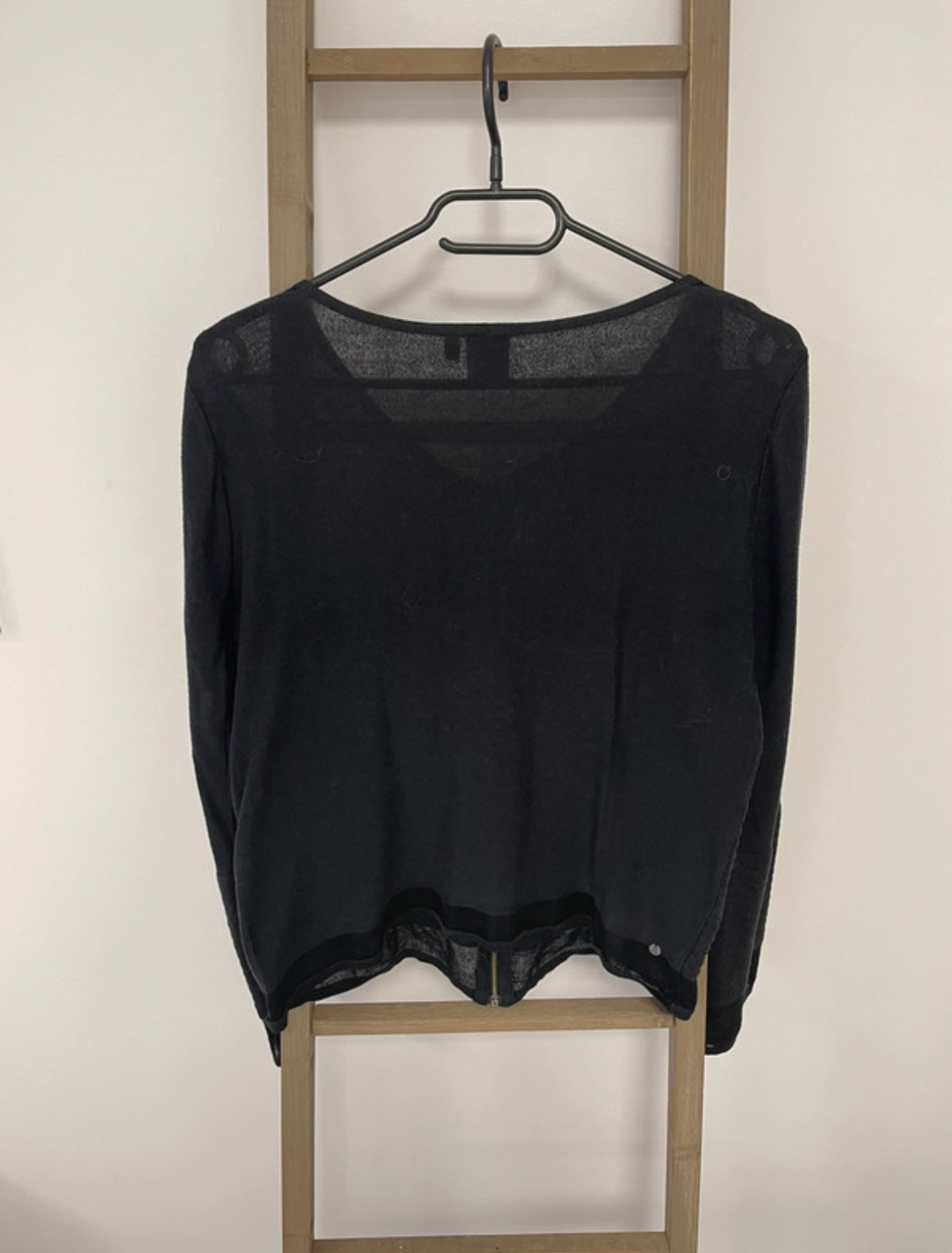 VMAR04 GILET NOIR BI MATIERE MISS CAPTAIN T1 DOS
