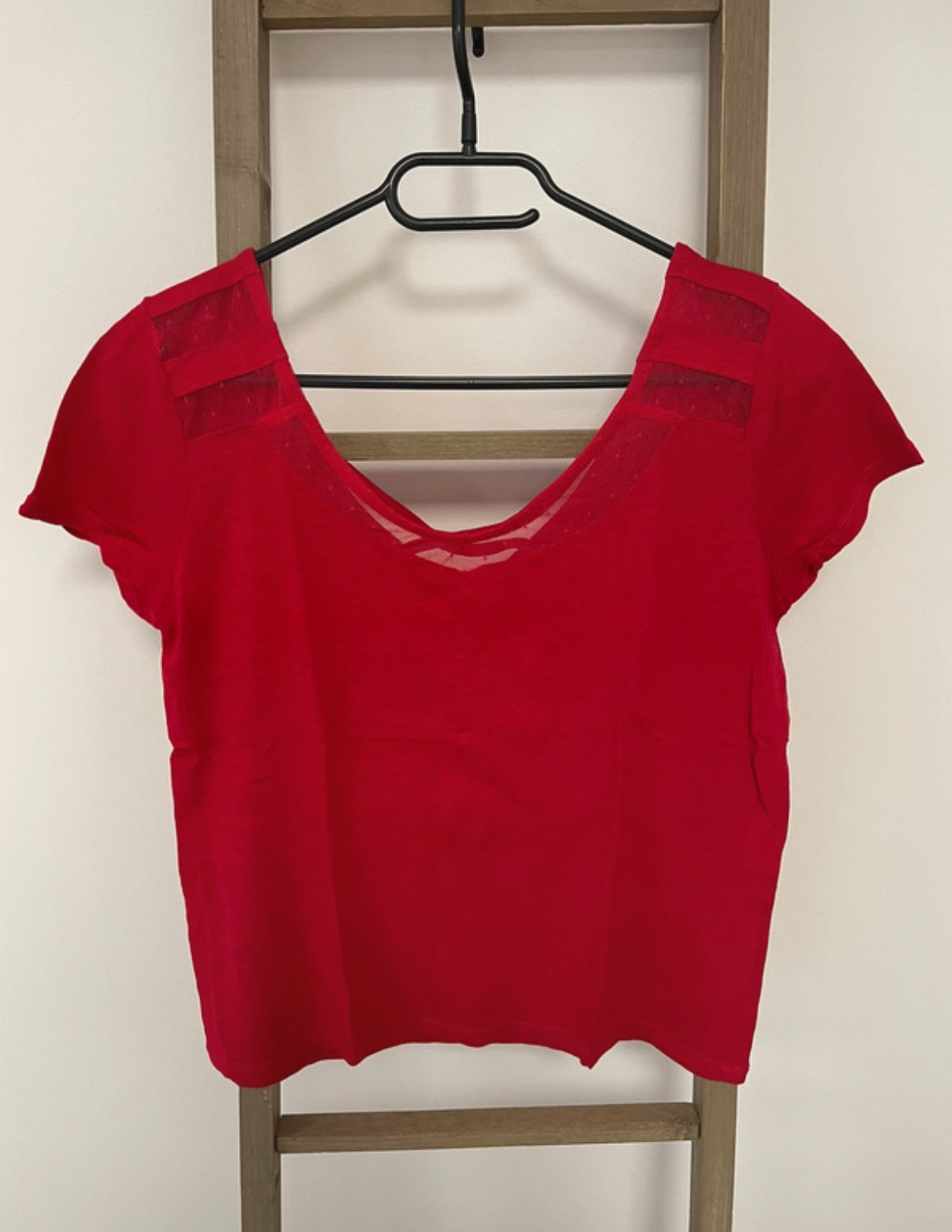 VMAR11 TSHIRT ROUGE GRANDE ENCOLURE 38 40