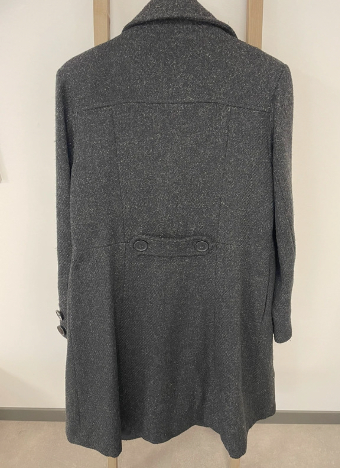 VMAR17 LONG MANTEAU GRIS ANTHRACITE DOS