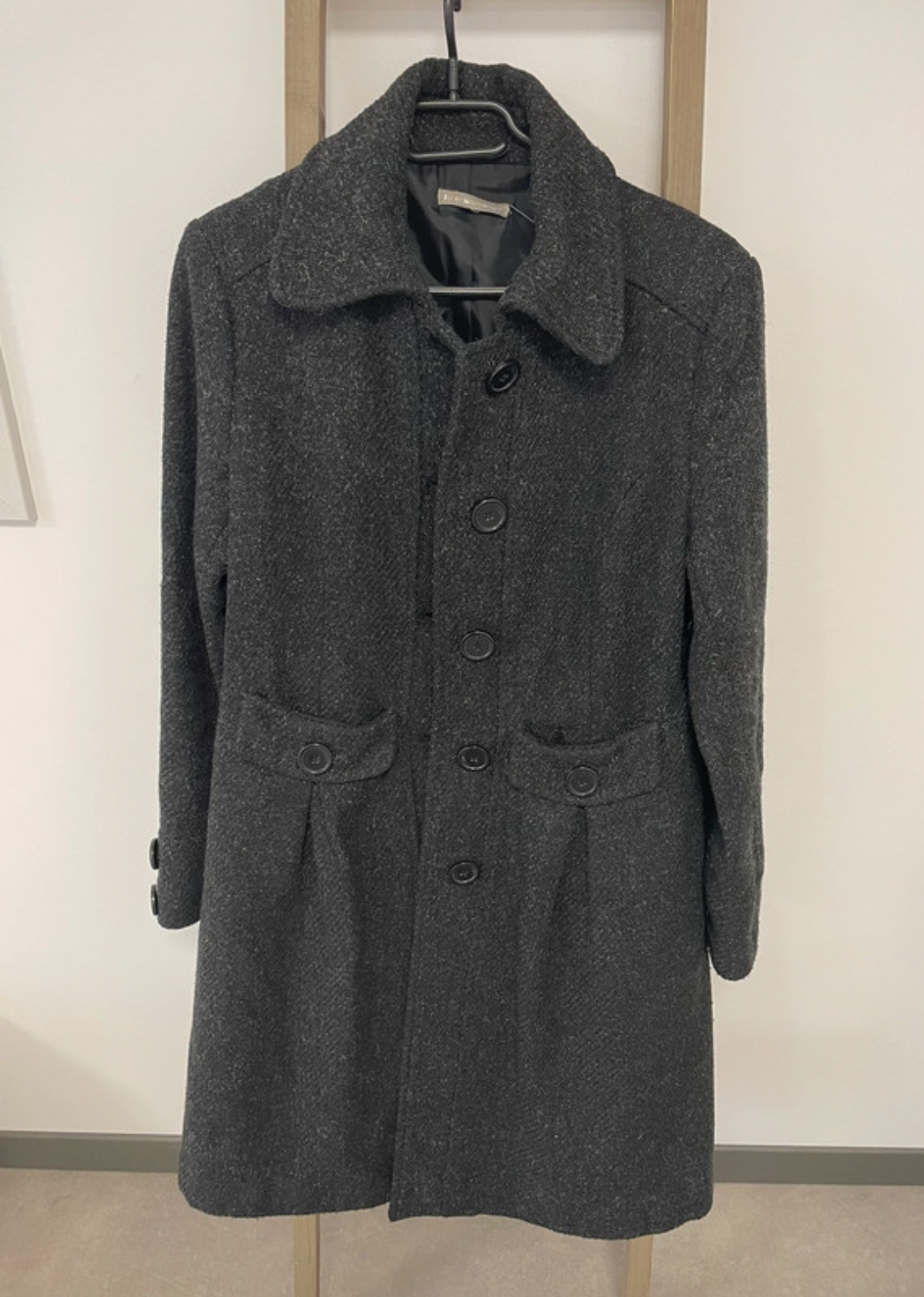 VMAR17 LONG MANTEAU GRIS ANTHRACITE