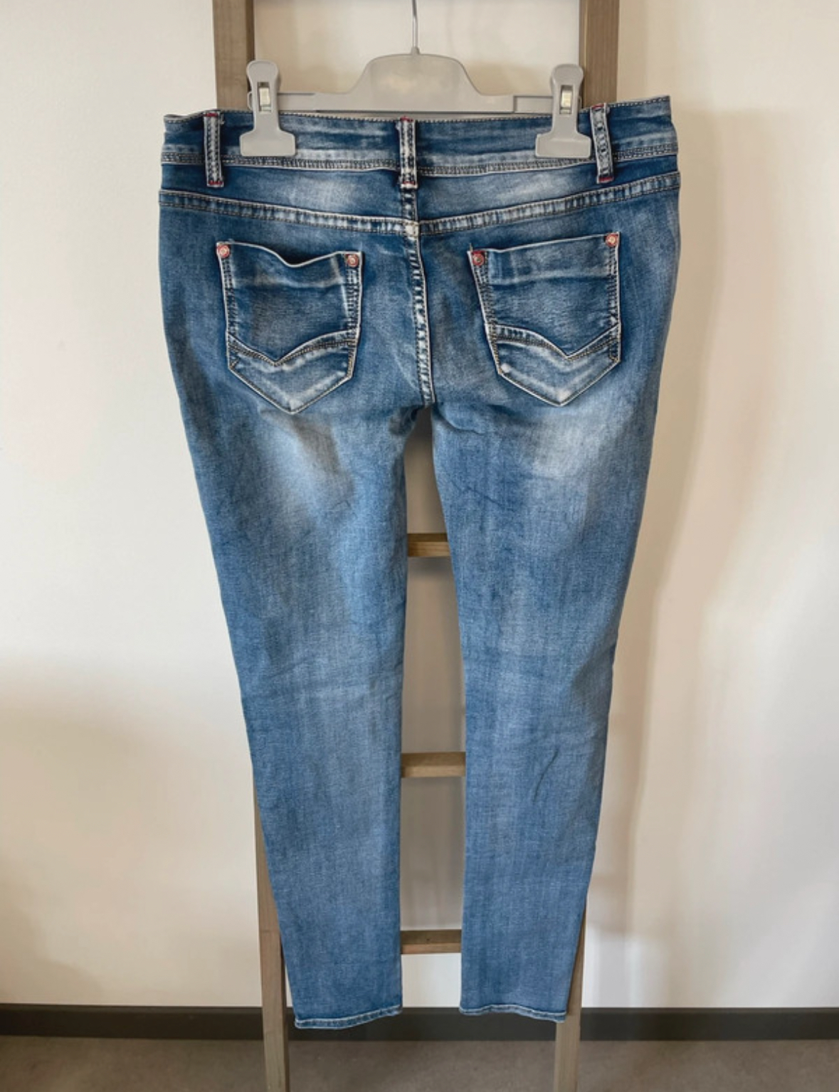 MCAL47 JEAN TROUE BLEU CLAIR COLORFUL JEANS 40 DOS