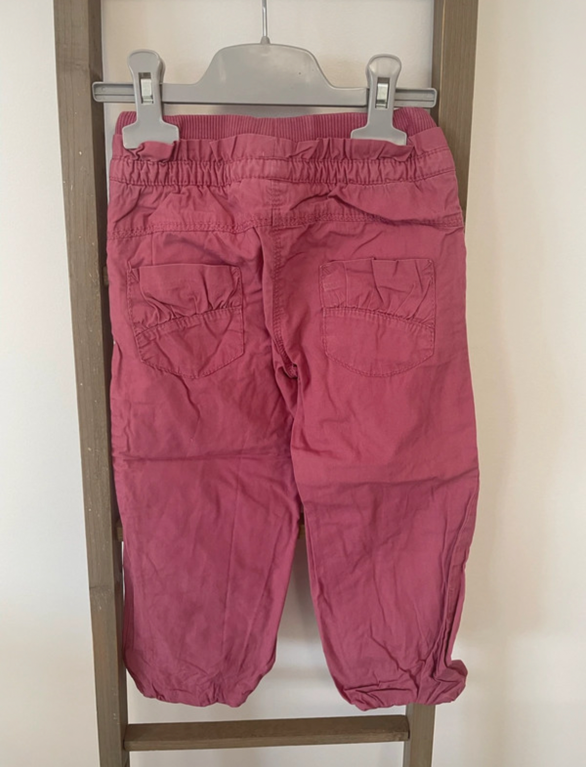 MCAL69 PANTALON VIEUX ROSE KIDKANAI 4 ANS DOS
