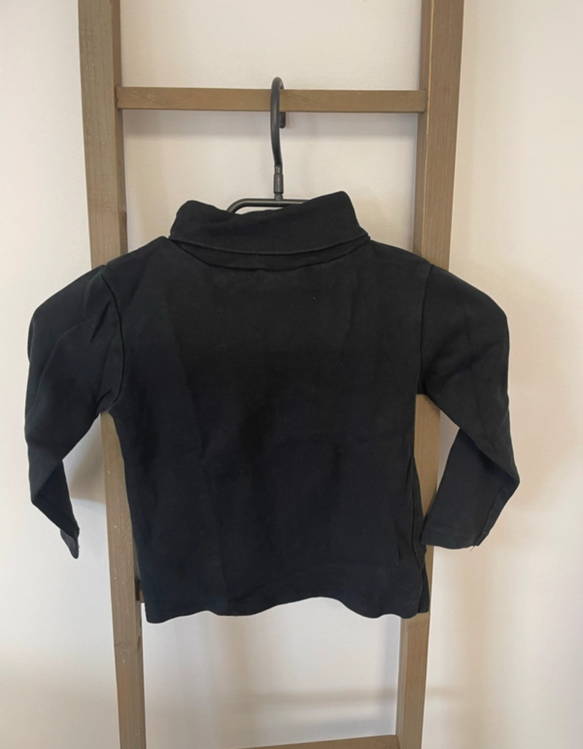 Pull col roulé noir, H&M, 3/4 ans