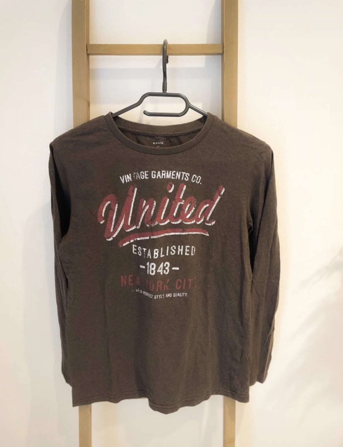 T-shirt marron, Kiabi, XS