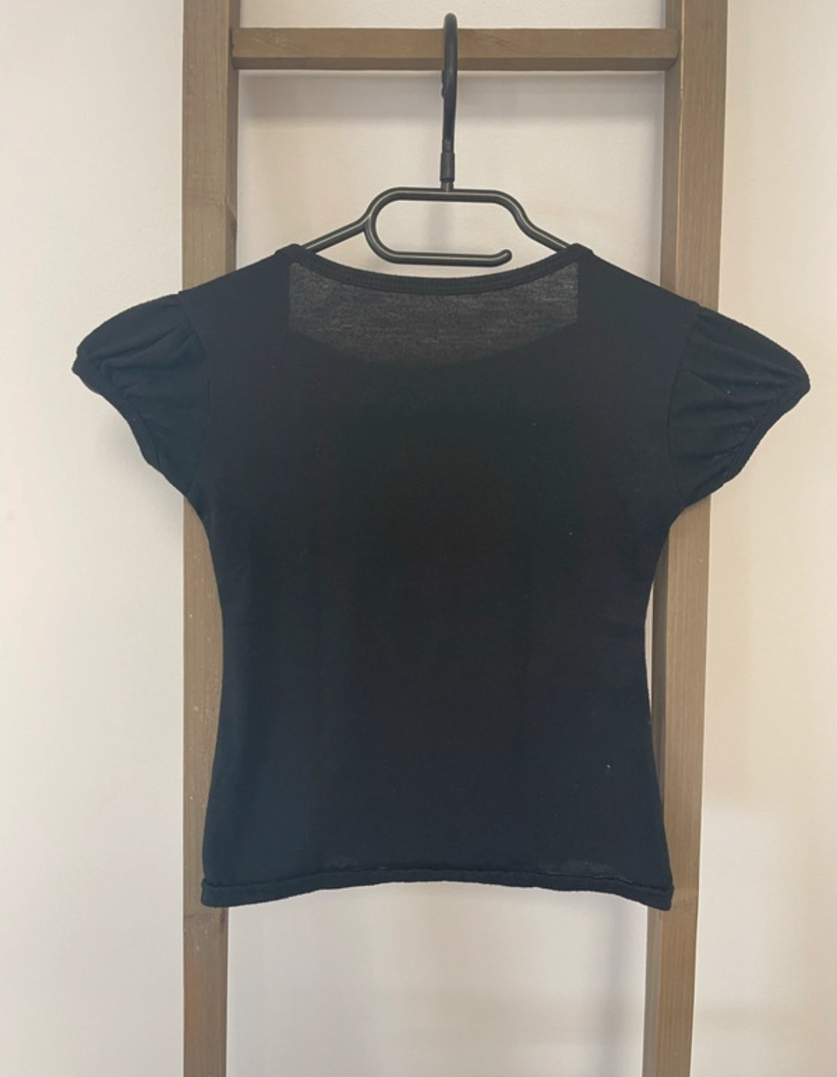MCAL123 TSHIRT NOIR AVEC FILLE 6 ANS DOS
