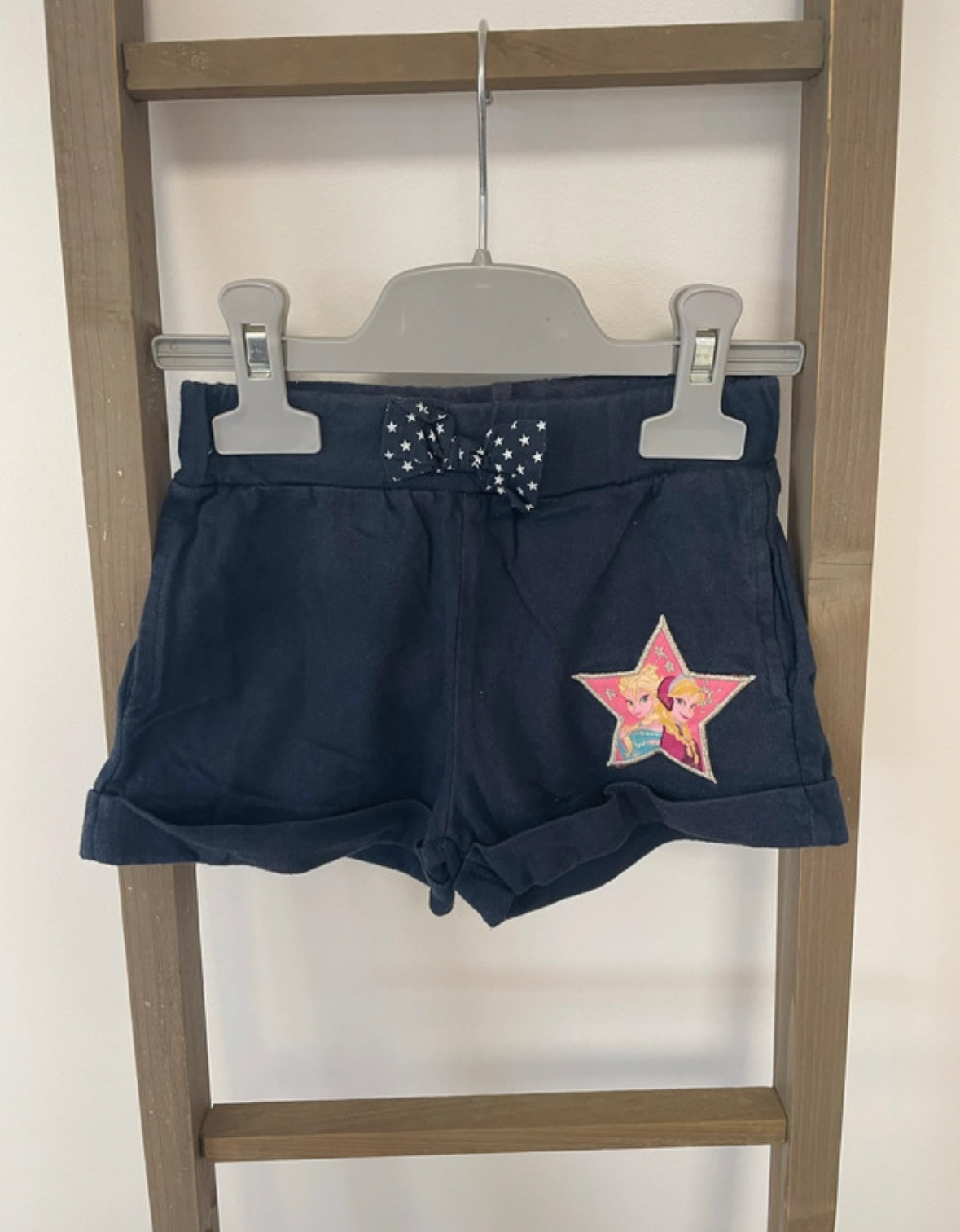 Short bleu marine Reine des neiges, Disney, 5 ans