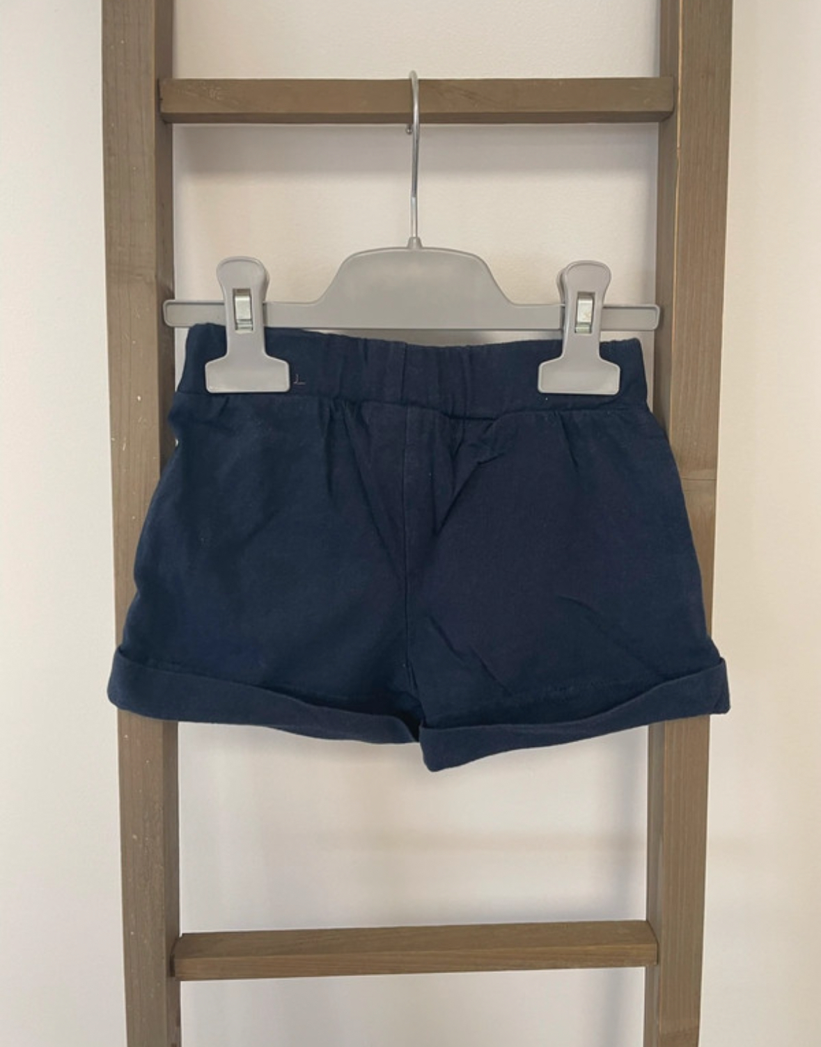 MCAL137 SHORT BLEU MARINE REINE DES NEIGES DISNEY 5 ANS DOS