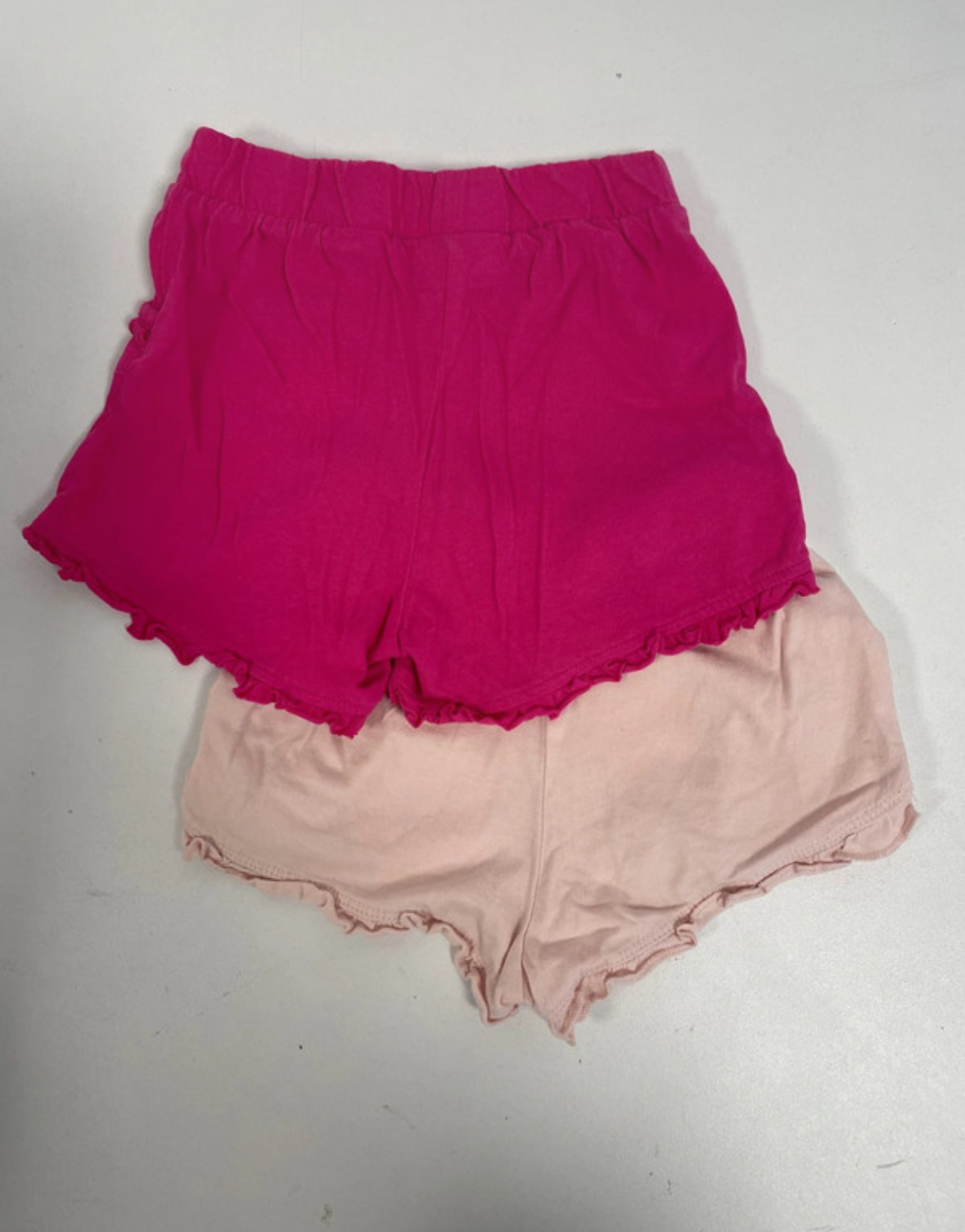 MCAL138 LOT DE 2 SHORTS ROSES 5 ANS DOS