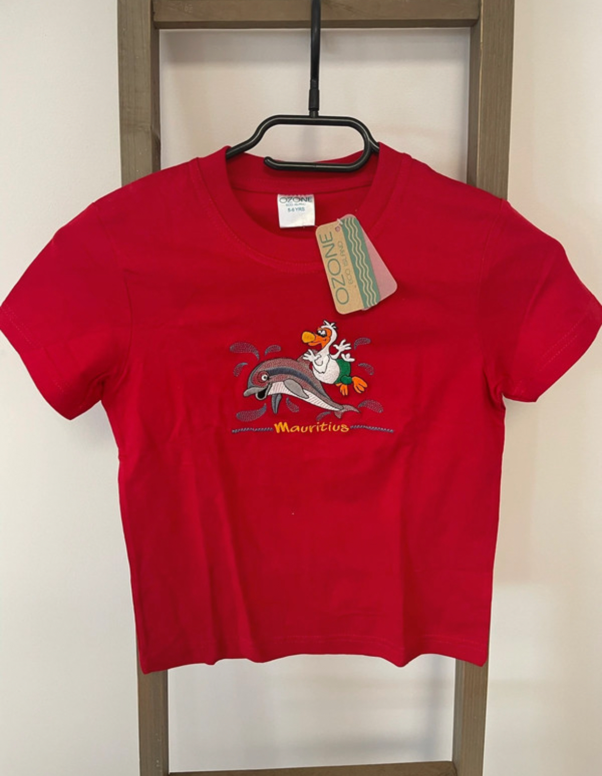 Tshirt rouge Mauritius, Ozone, 5/6 ans