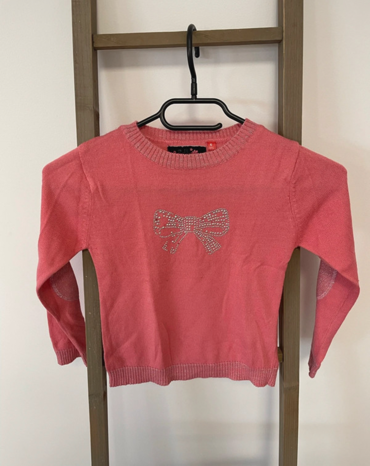 Pull fin rose saumon, Tissaia, 6 ans