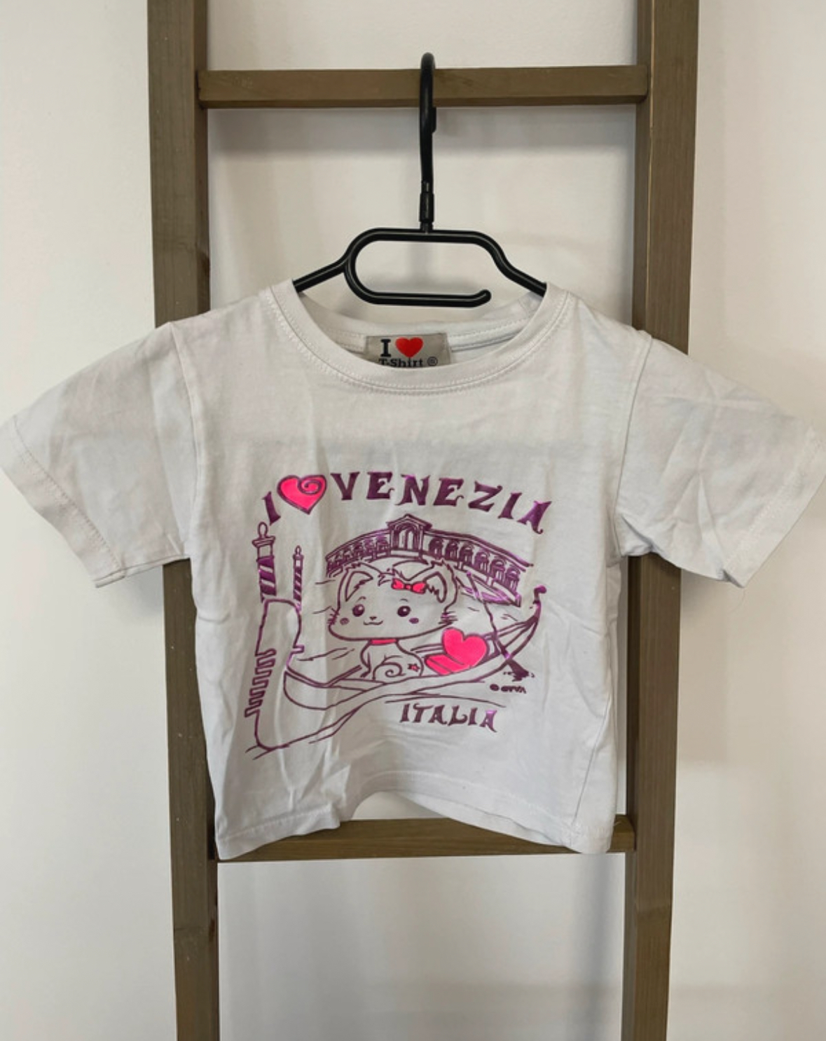Tshirt blanc Venezia, I love tshirt, 5 ans