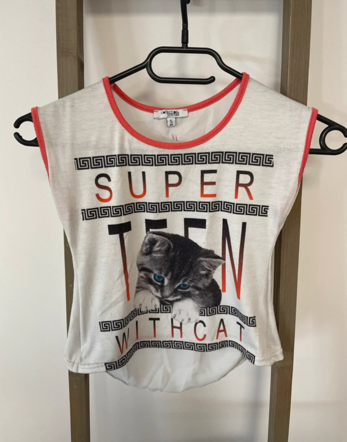 Tshirt sans manche blanc, Collection limited, 5 ans