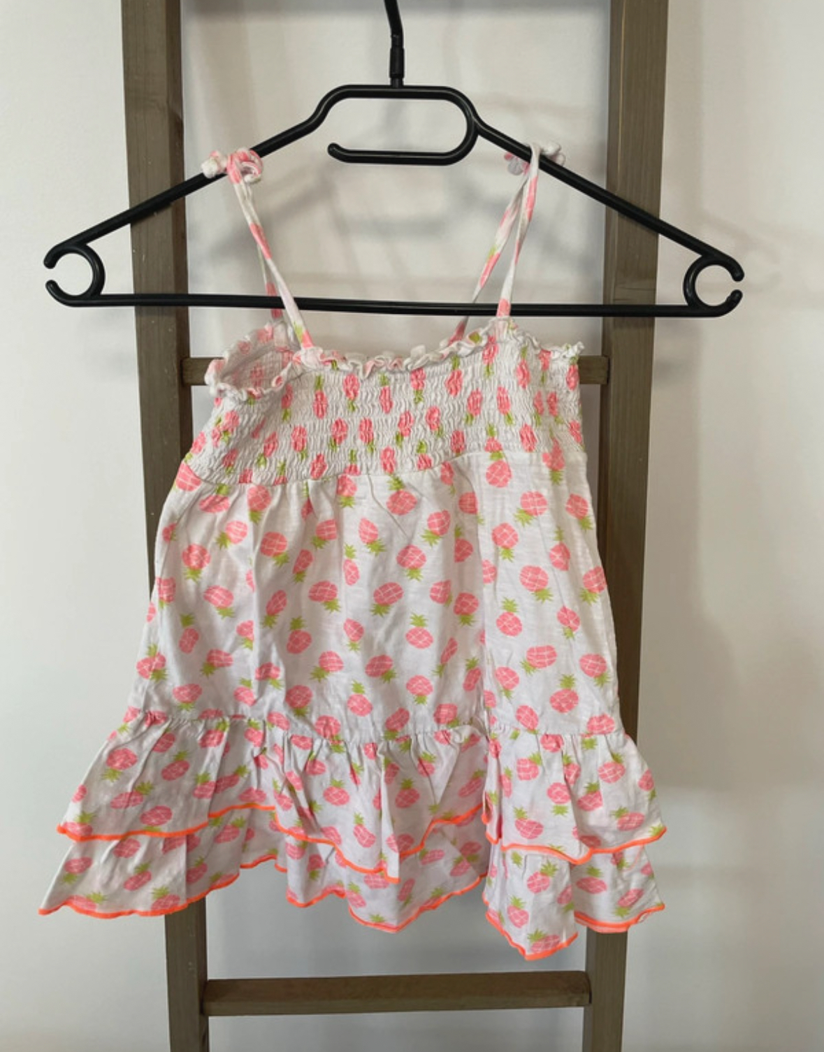 Robe à fines bretelles ananas, Tissaia, 6 ans