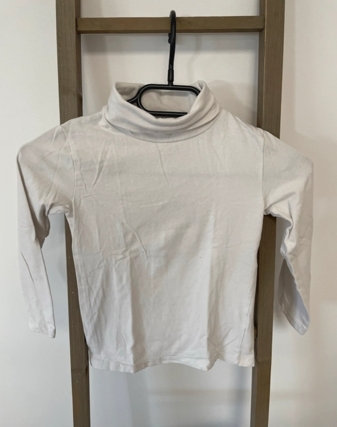 Sous pull blanc col roulé, Gemo, 6 ans