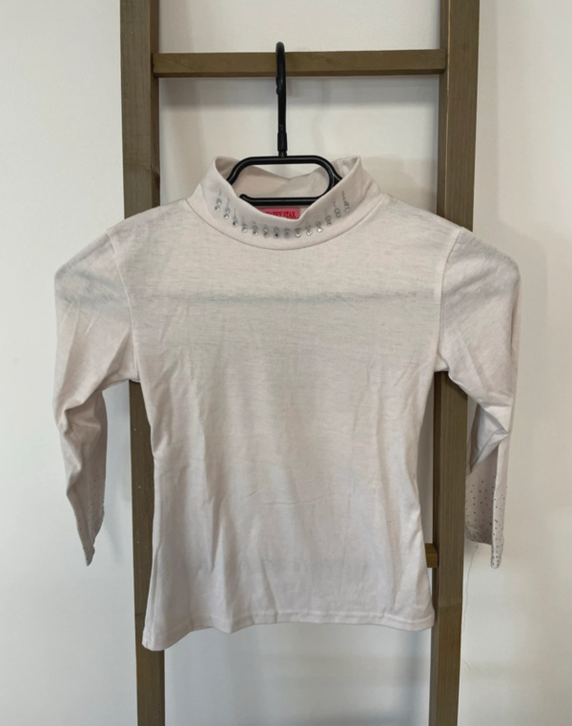 Sous pull col montant avec strass, Happy Star, 6 ans