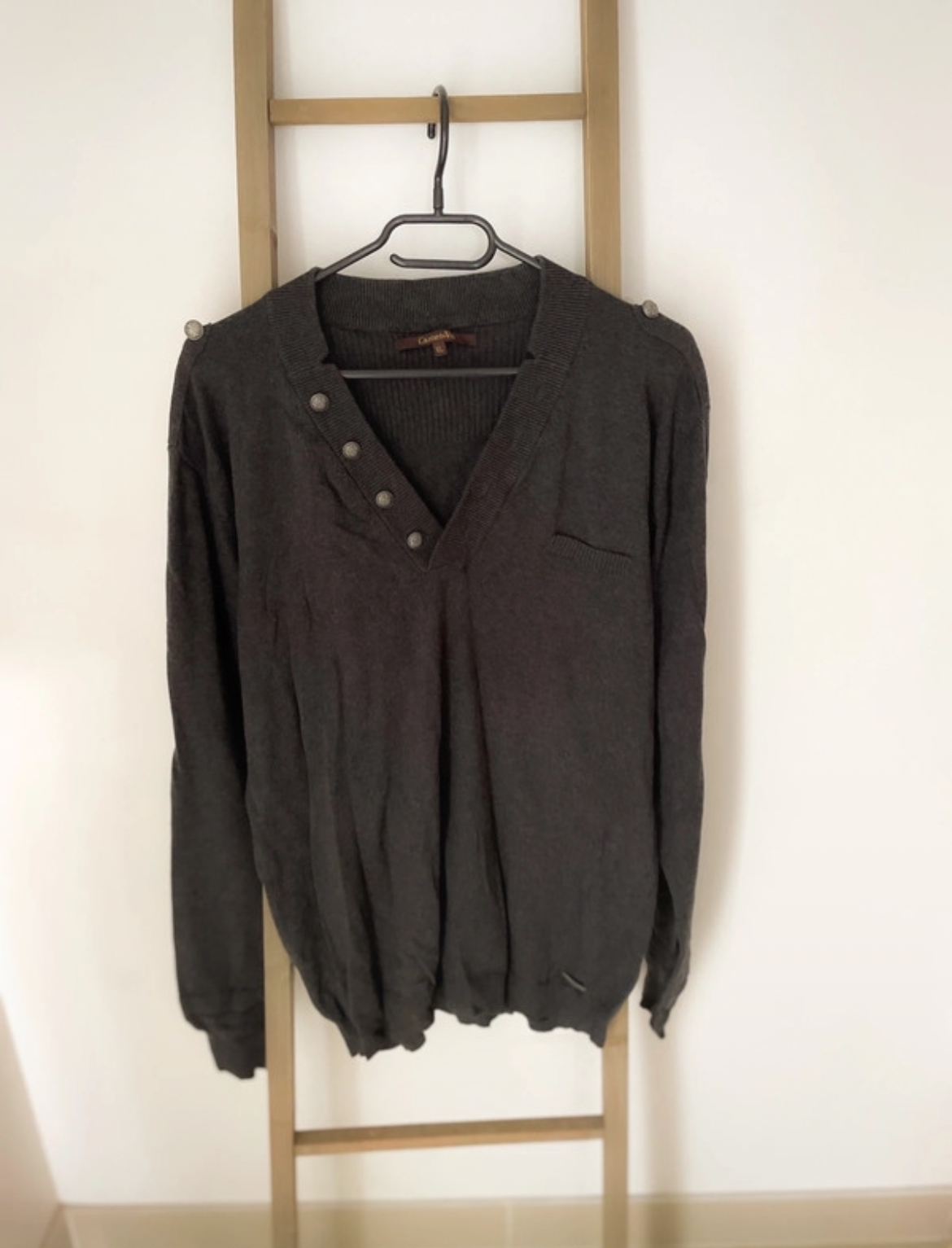 Pull en laine col V, Carnet de vol, XL