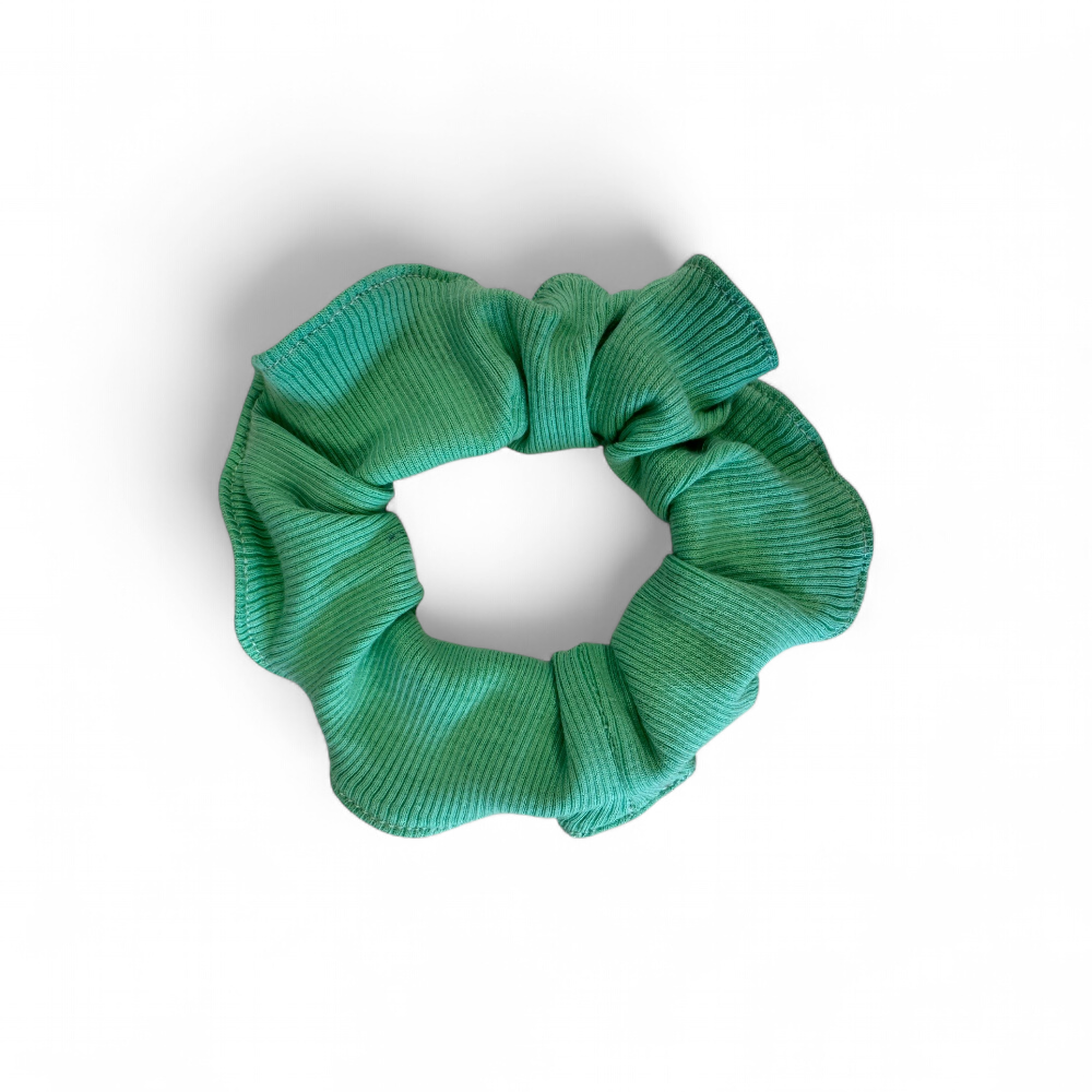 Chouchou vert upcylé