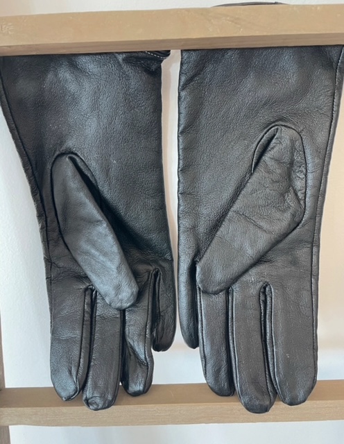 EVIC13 GANTS EN CUIR NOIR MODENE L DOS