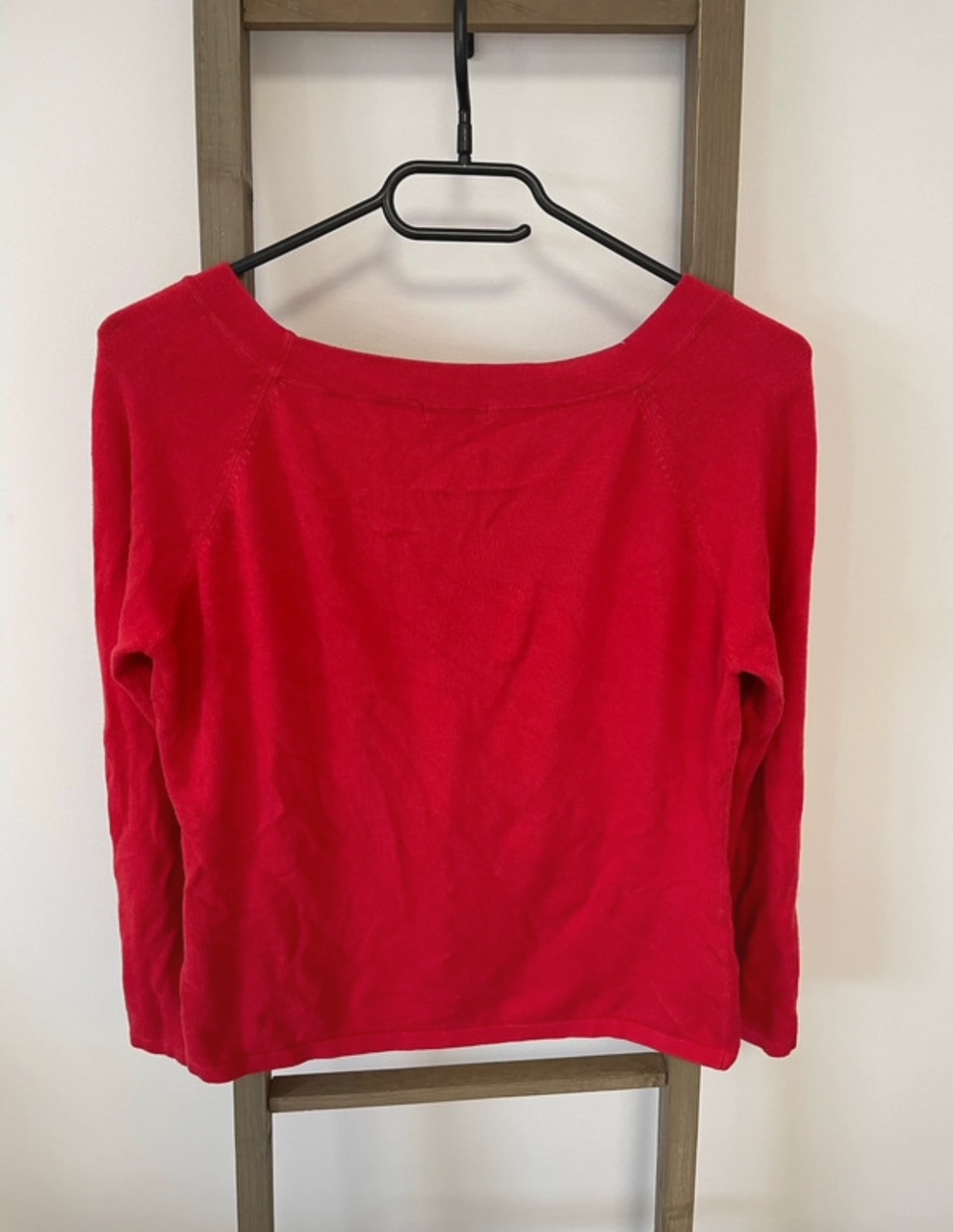 CDAV135 PULL ROUGE COL V TEX 42 44 DOS