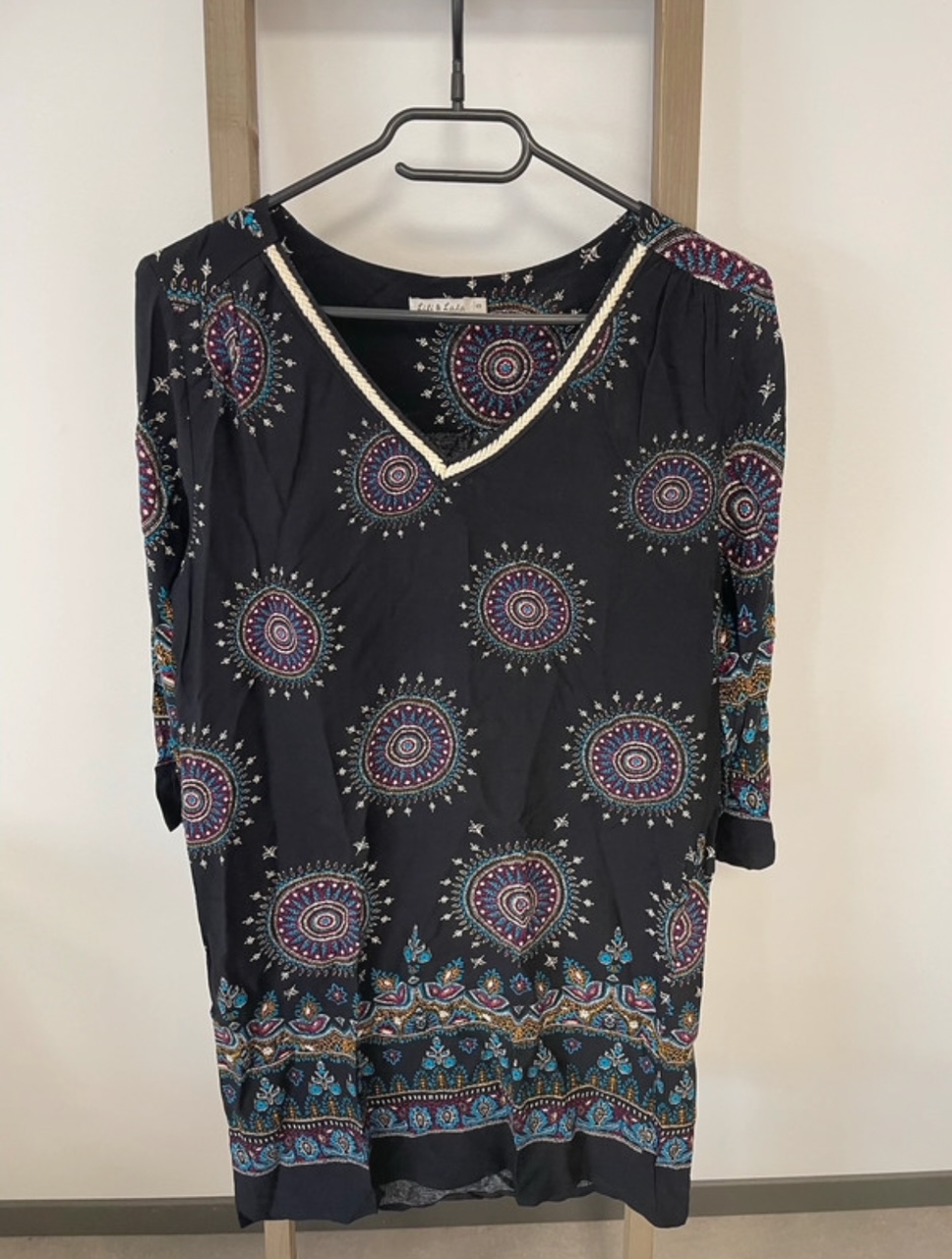 Robe noire avec ronds colorés, Lili & Lala, S