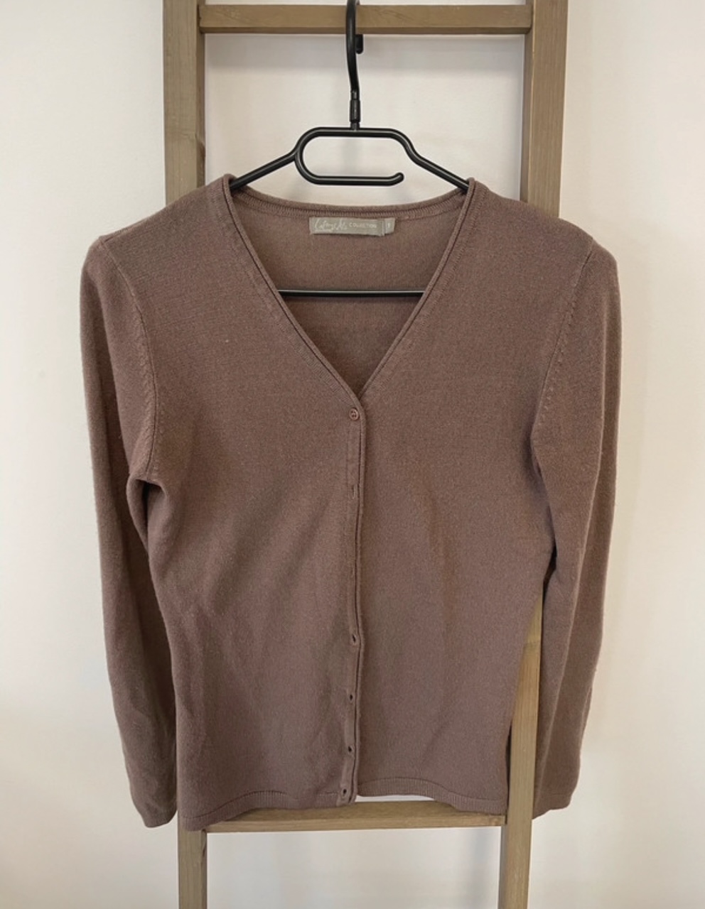 Cardigan marron, Galerie Lafayette, T1