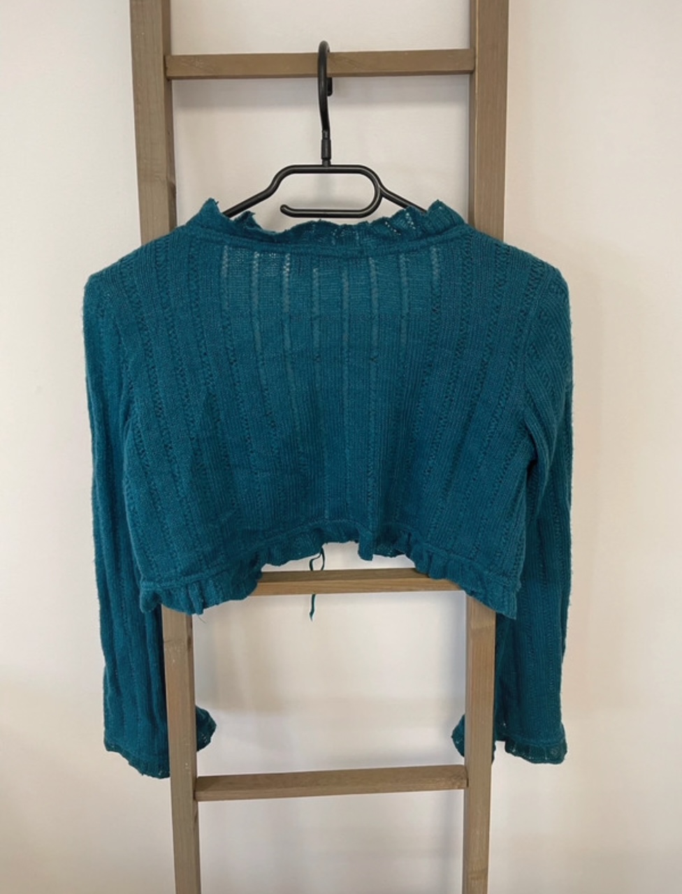 CDAV156 BOLERO BLEU CANARD KIABI 38 40 DOS