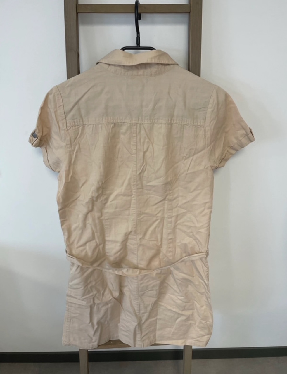 CDAV165 ROBE POLO BEIGE DOS