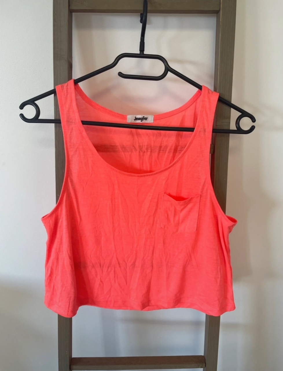 Débardeur court rose fluo, Jennyfer, 38