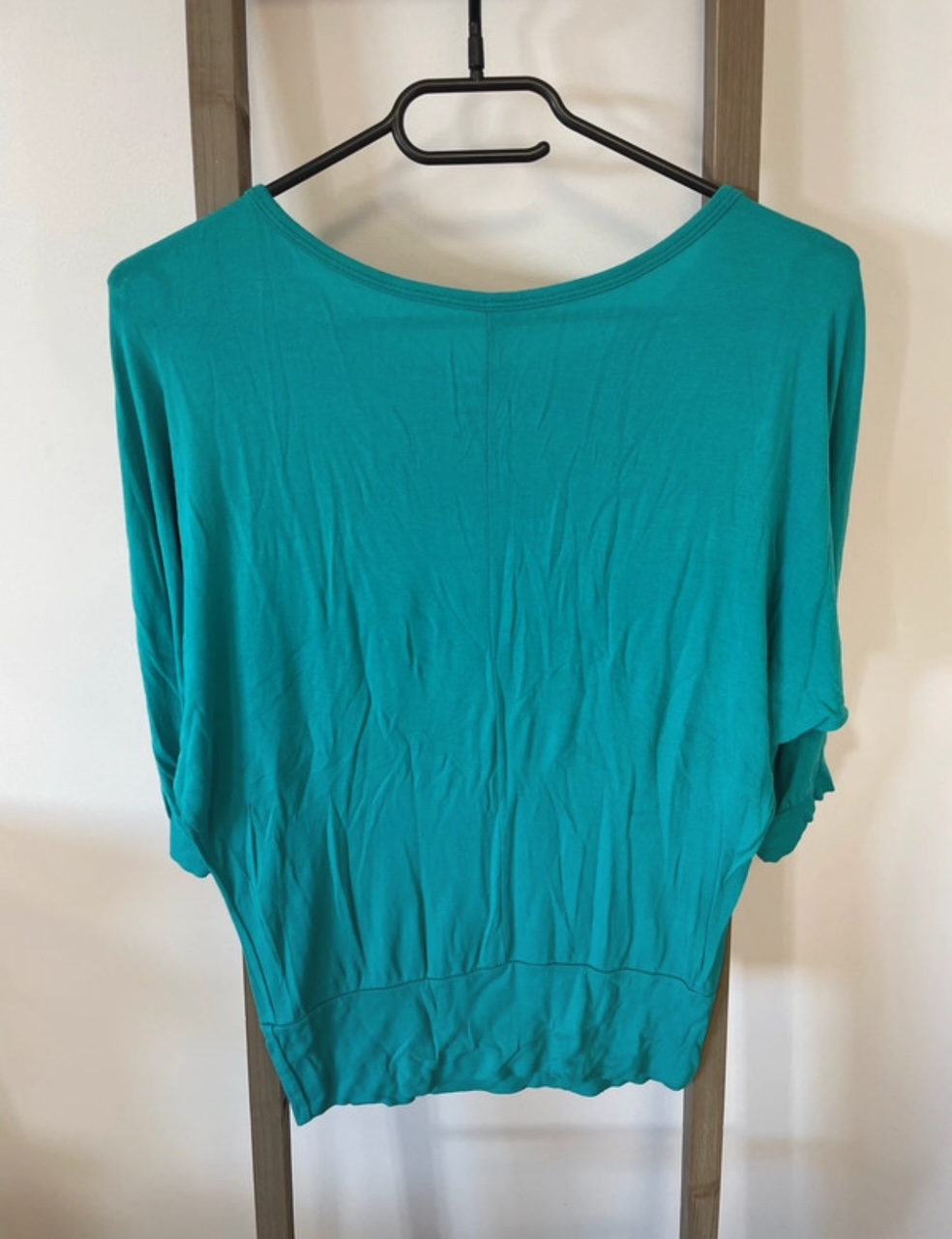 CDAV188 TOP TURQUOISE PANTHERE TU DOS