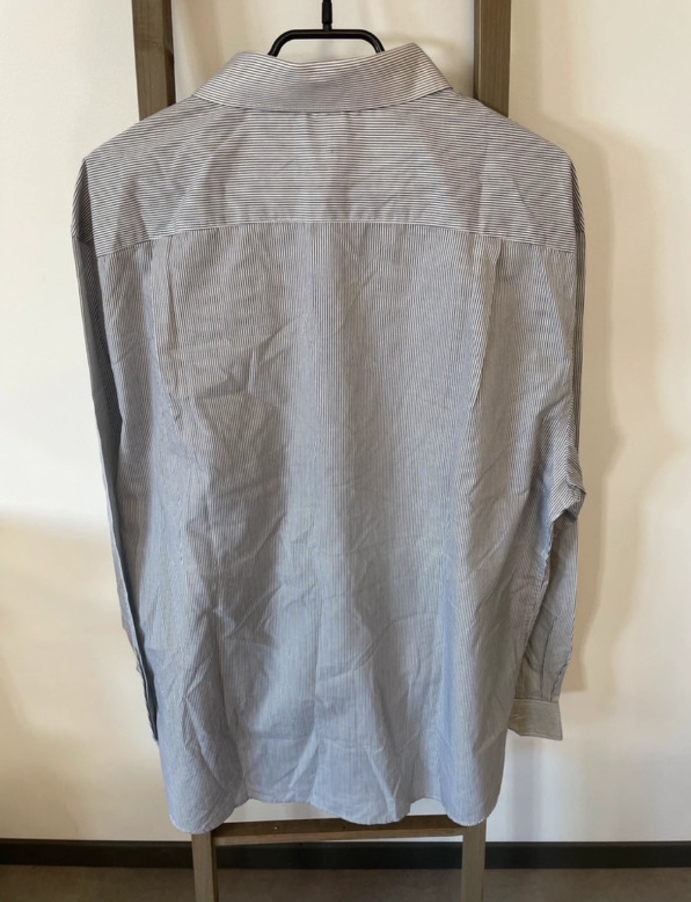 CDAV190 CHEMISE GRISE A RAYURES CARREFOUR 45 46 DOS