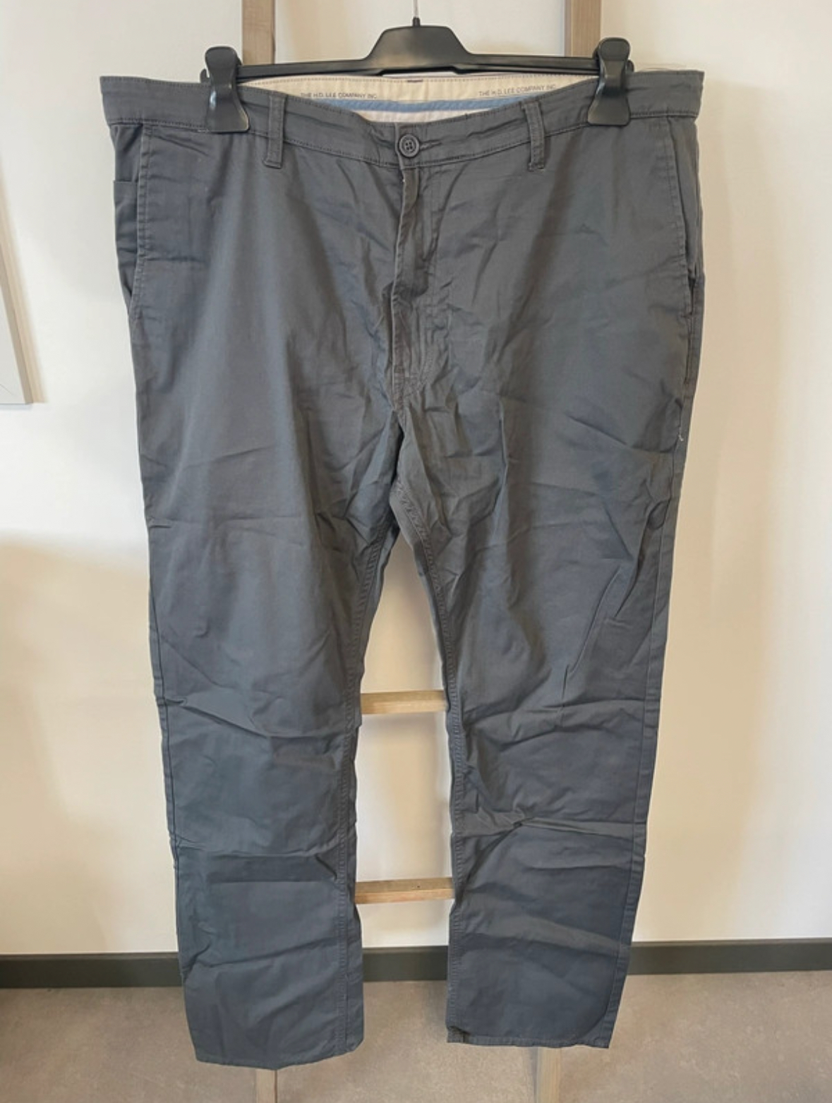 Chino gris coupe droite, Lee, W38L34