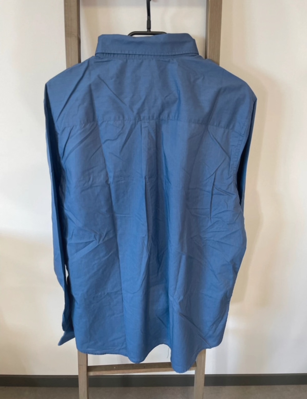 CDAV195 CHEMISE BLEUE MANCHES LONGUES KIABI XXL DOS