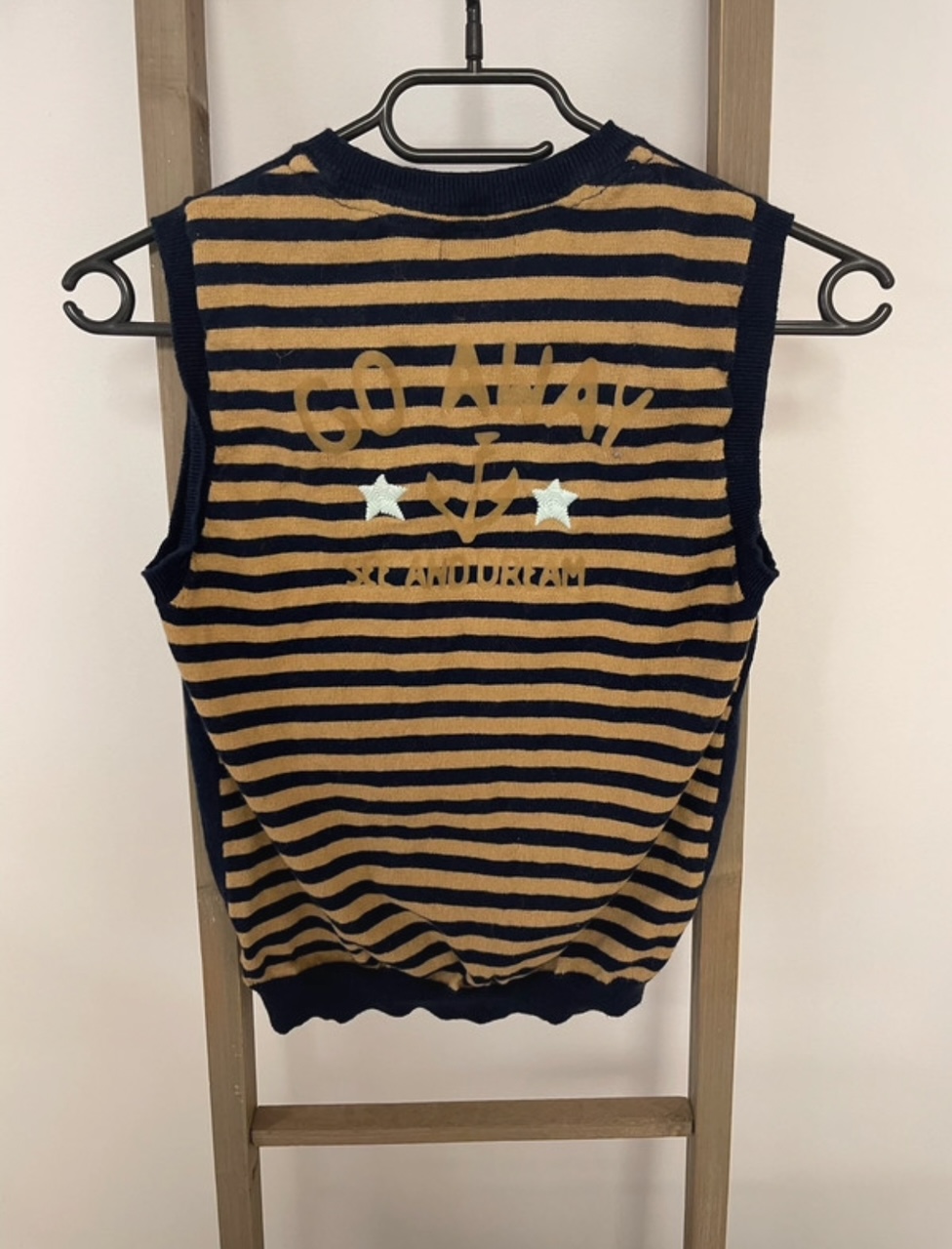 PCAR01 TOP SANS MANCHE BLEU MARINE YCC COLLECTION DOS