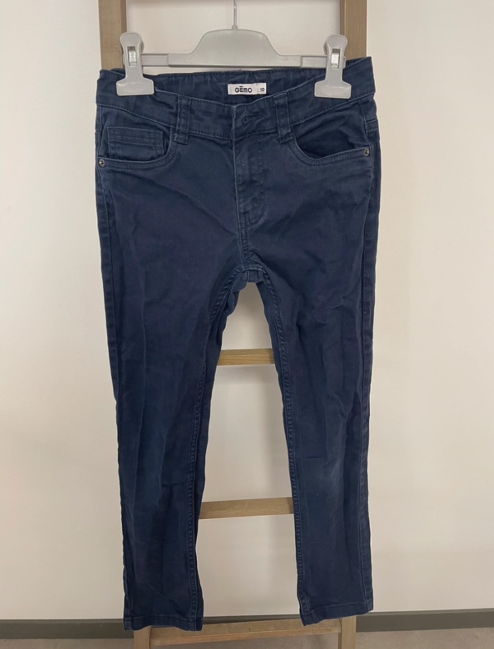 Pantalon bleu foncé, Gemo, 10 ans