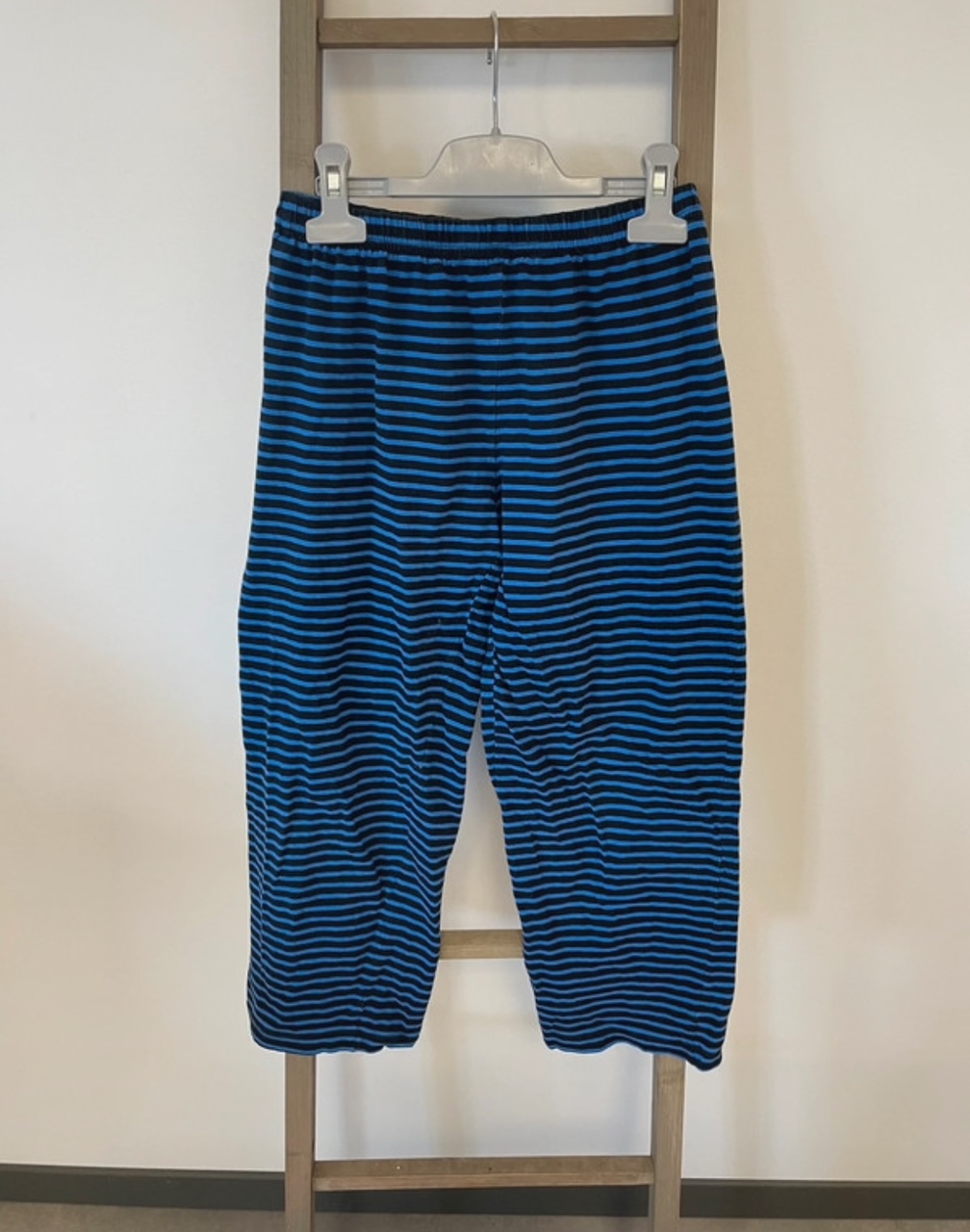Pantalon de pyjama noir et bleu rayé, Tissaia, 10 ans