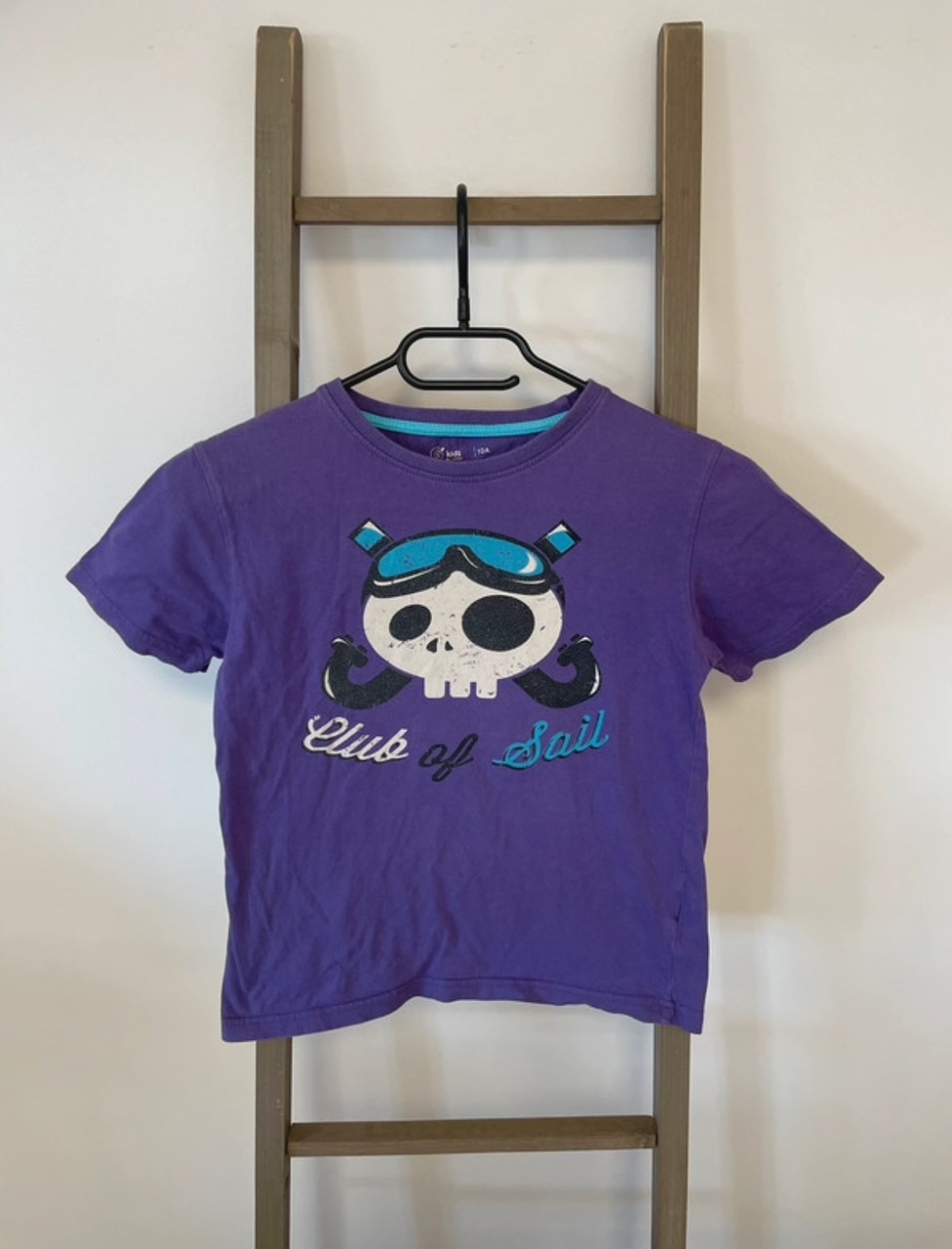 Tshirt violet tête de mort, Gemo, 10 ans