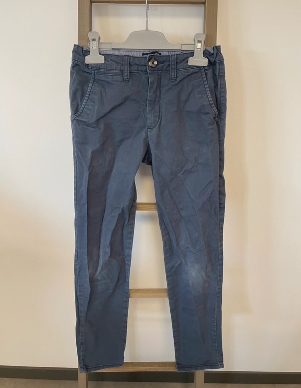 Pantalon bleu slim stretch, H&M, 11/12 ans