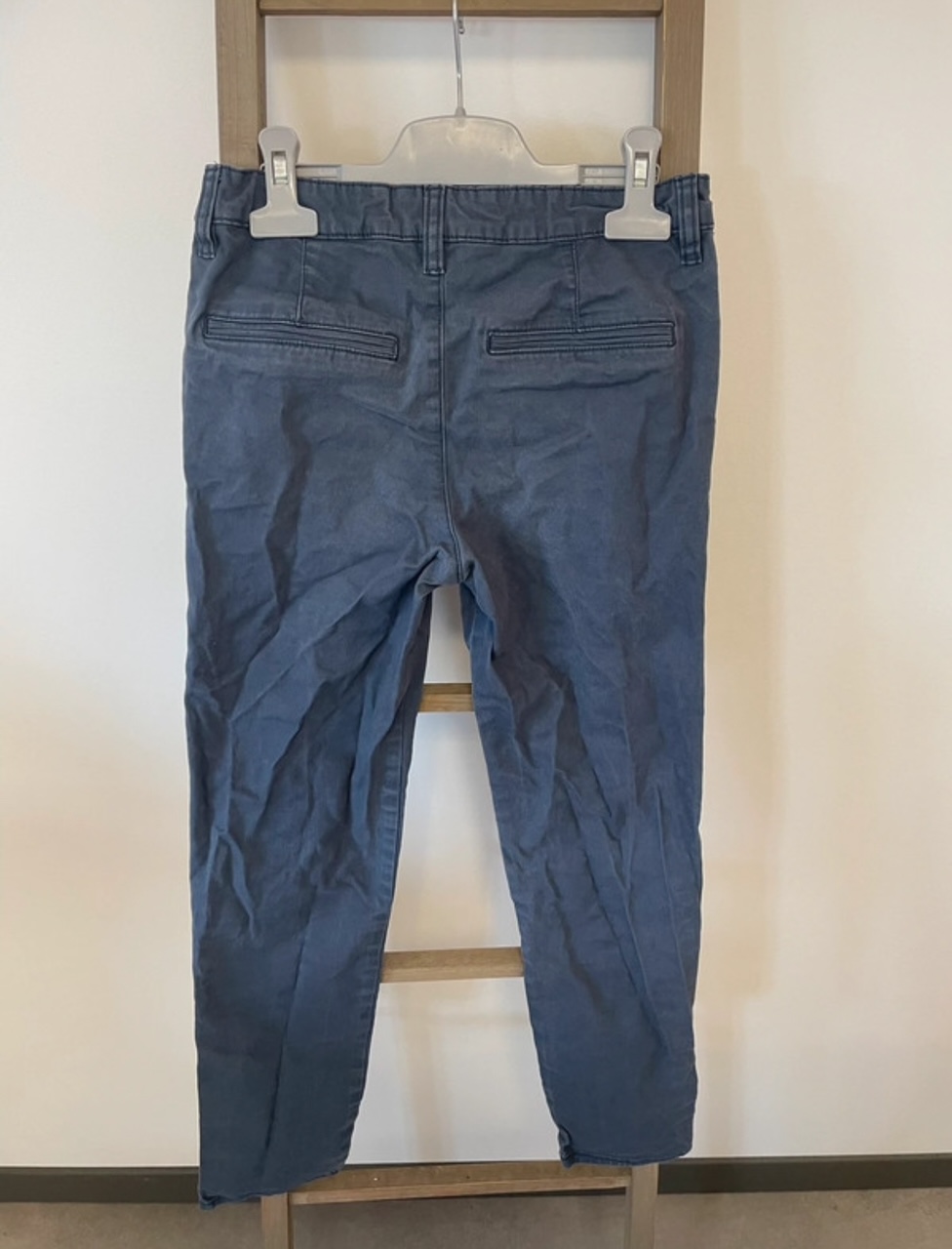 PCAR13 PANTALON BLEU SLIM STRETCH H&amp;M 1112 ANS DOS