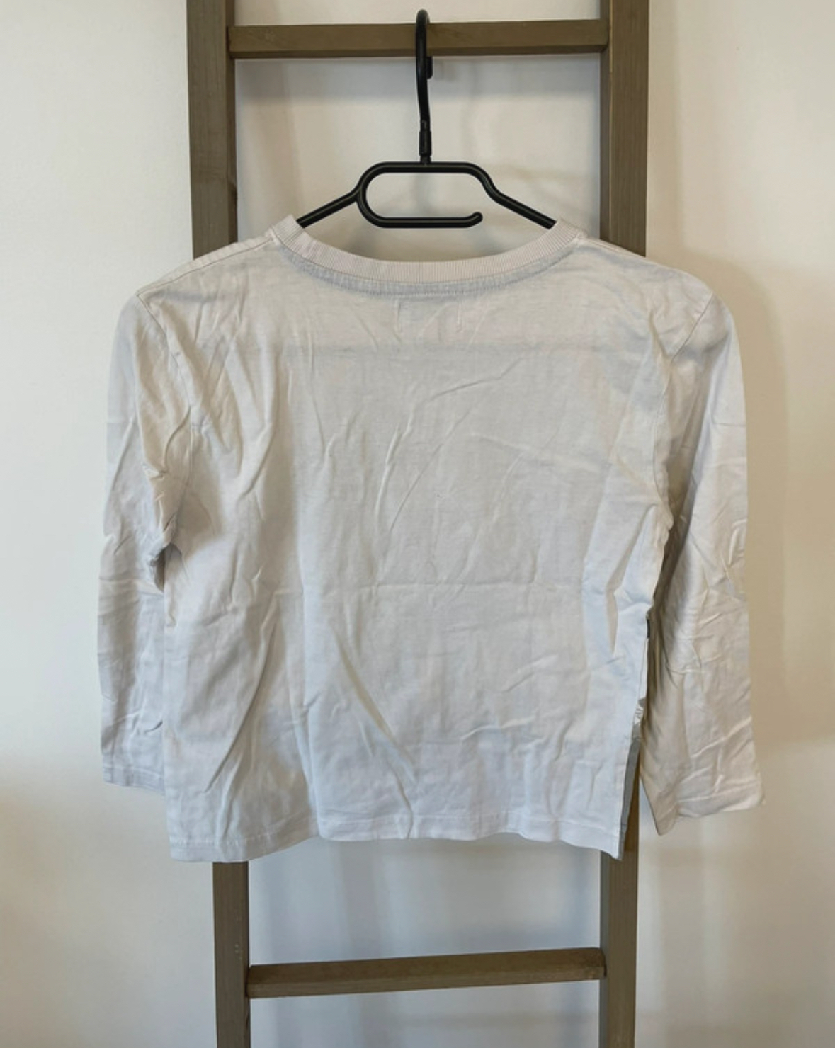 PCAR53 TSHIRT MANCHES LONGUES BLANC RACER NPO 10 ANS DOS