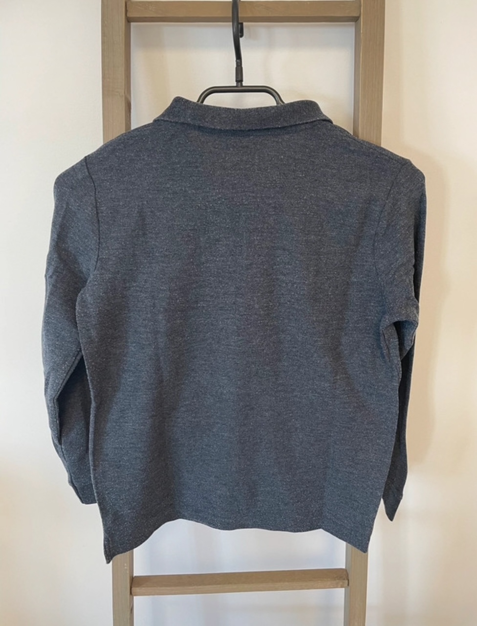 PCAR60 POLO GRIS MONOPRIX 10 ANS DOS
