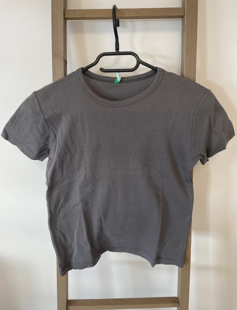PCAR89 TSHIRT GRIS COL ROND UNITED COLORS OF BENETTON 8 ANS