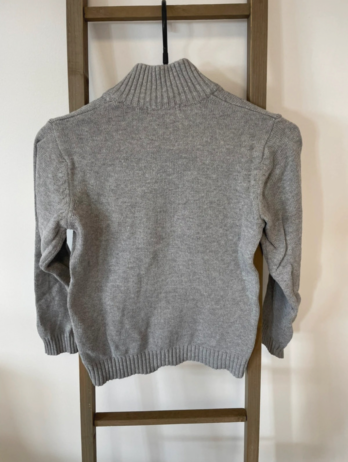 PCAR92 PULL GRIS COL CAMIONNEUR LA REDOUTEKIHAWO 8 10 ANS DOS