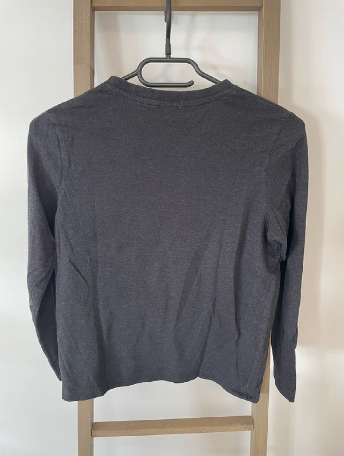 PCAR113 TSHIRT NOIR MANCHES LONGUES KIABI 12 ANS DOS
